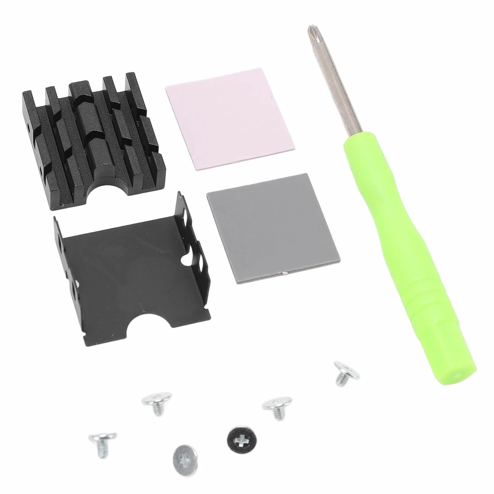 Dwustronny Radiator M.2 2230 SSD do Komputera PC, Wydajna Chłodnica Chłodząca z termiczną podkładką silikonową dla Entuzjastów Komputerów, Stop Aluminium Mg