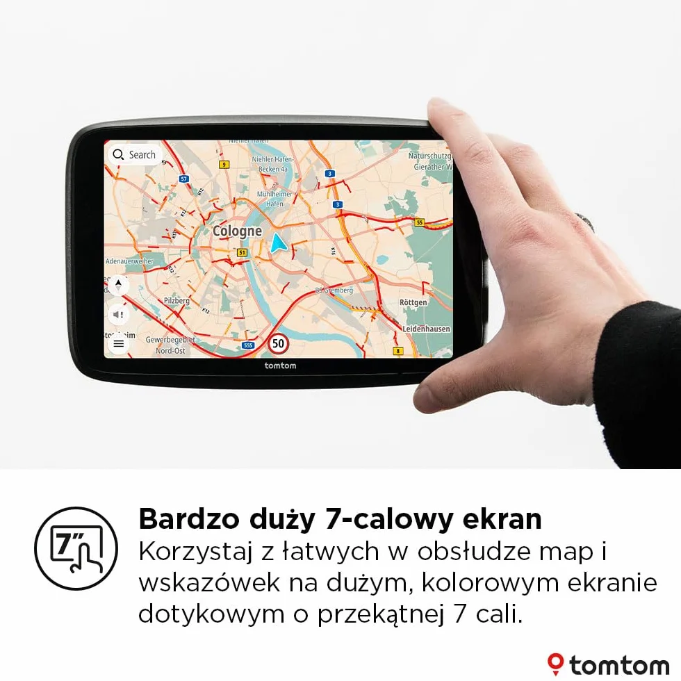 TomTom GO Navigator 7-calowy ekran XL mapa Europy aktualizacje Wi-Fi