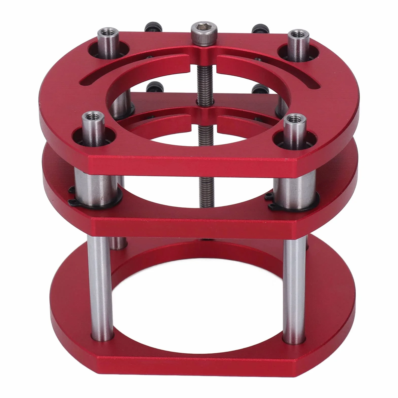 Router Lift Podstawa ze stopu aluminium ze stali nierdzewnej 4 szczęki zaciskowe Router Stół System podnoszenia baza routera