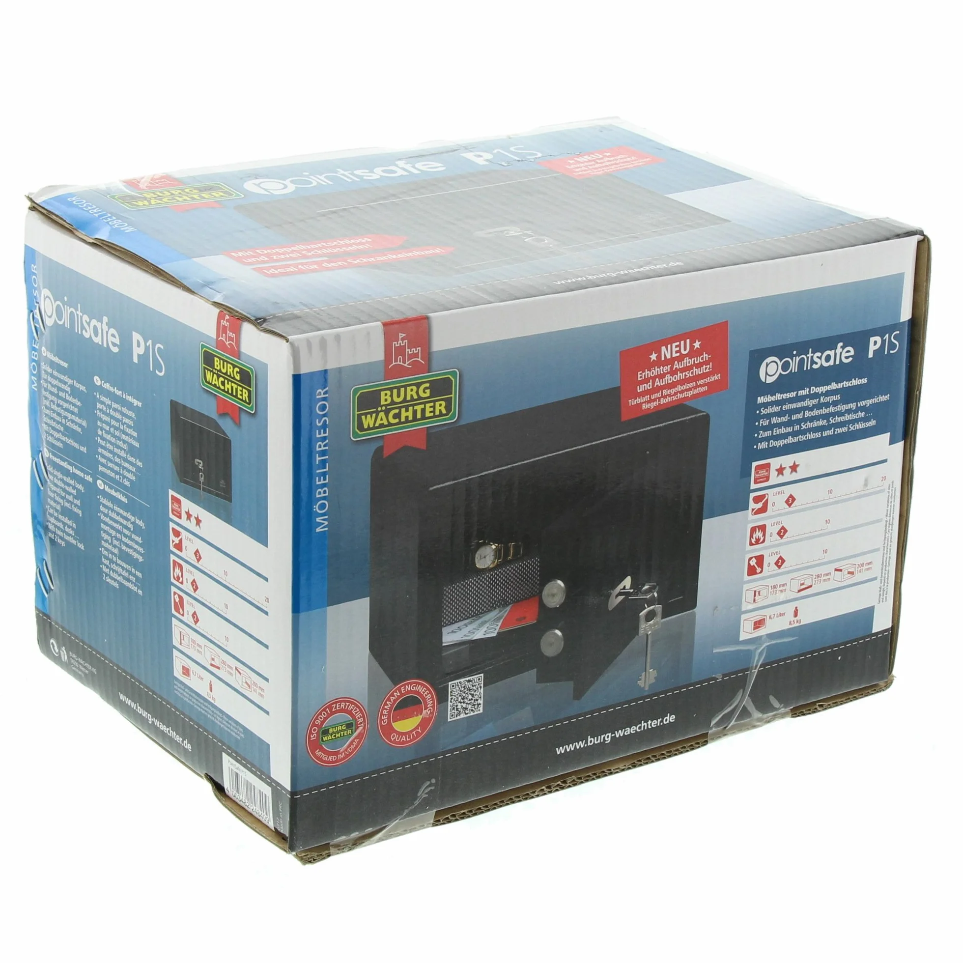 BURG-WÄCHTER Sejf meblowy Point-Safe 6,7 l 8,0 kg P 1 S Czarny