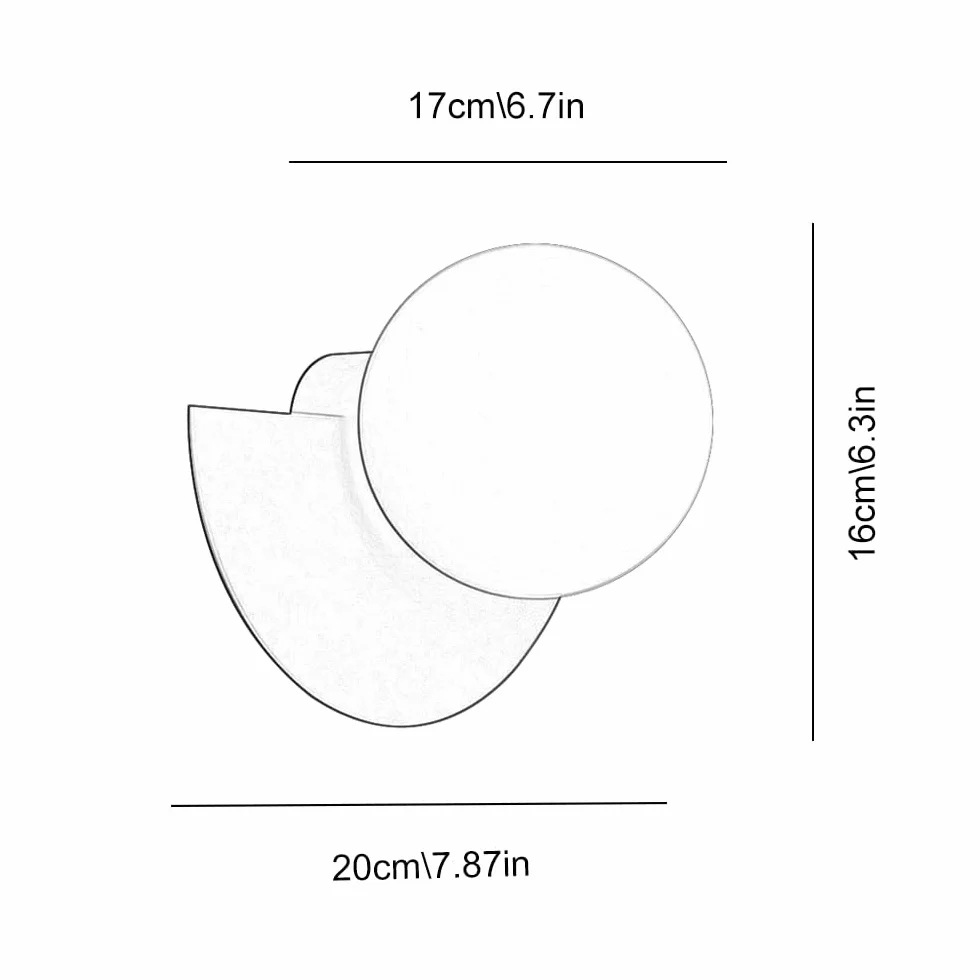 Kinkiet Nordic Wall Sconce Glass Globe, nowoczesna lampa łazienkowa, geometryczna lampa ścienna, lampa ścienna do wnętrz z okablowaniem do sypialni, kuchni, przedpokoju, salonu