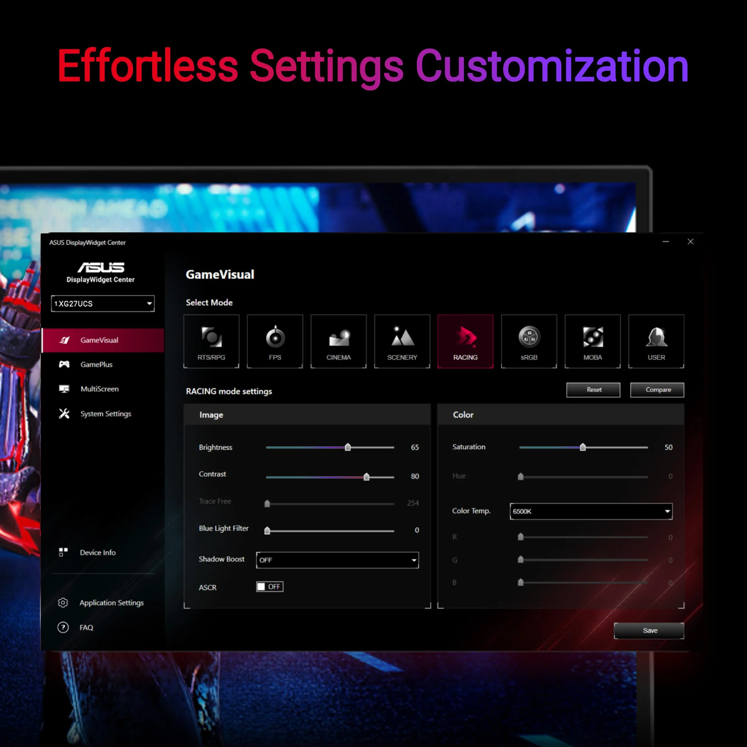 ASUS ROG Strix XG27UCS 27" 4K UHD Gaming Monitor 160Hz 1ms Fast IPS G-Sync HDR