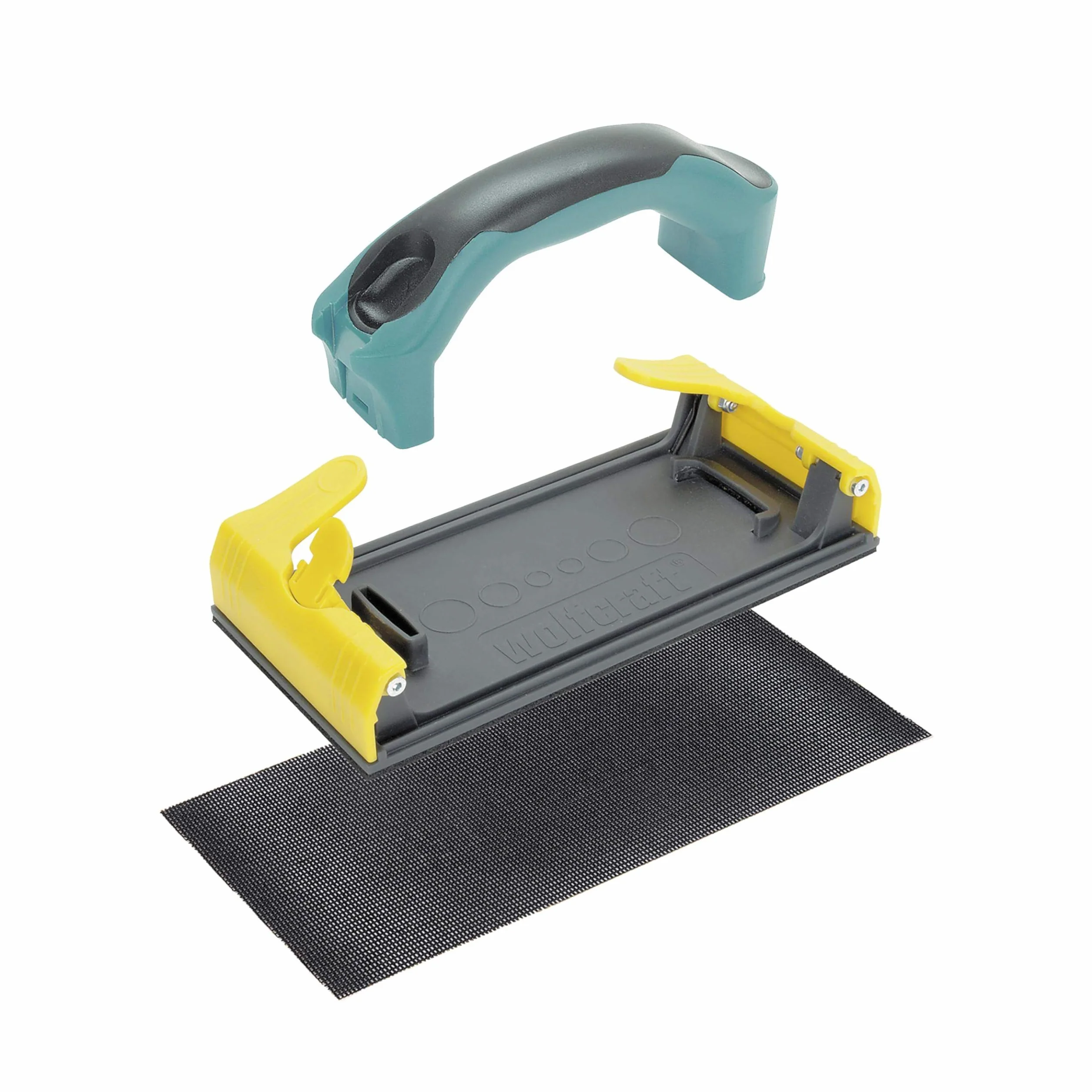 wolfcraft Szlifierka ręczna do płyt gipsowo-kartonowych I 4056000 I Do kontrolowanego, ergonomicznego szlifowania powierzchni gipsowo-kartonowych