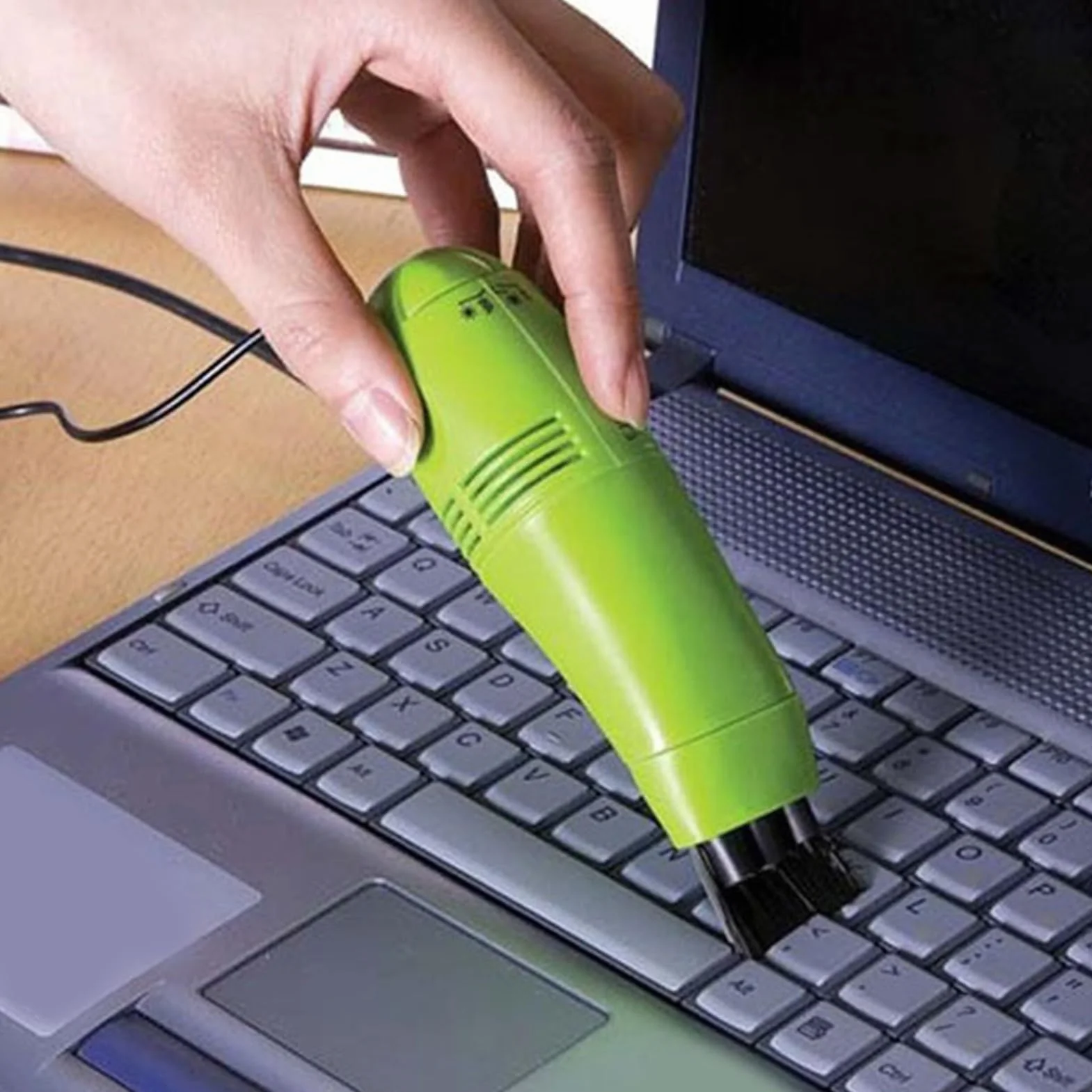 Tangxi Mini Odkurzacz USB Przenośny do Czyszczenia Klawiatury Niski Poziom Hałasu Duża Pojemność (GREEN)