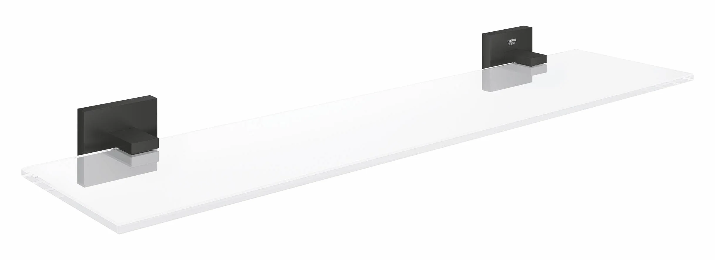 GROHE Start Cube Shelf szklana półka matowa czerń