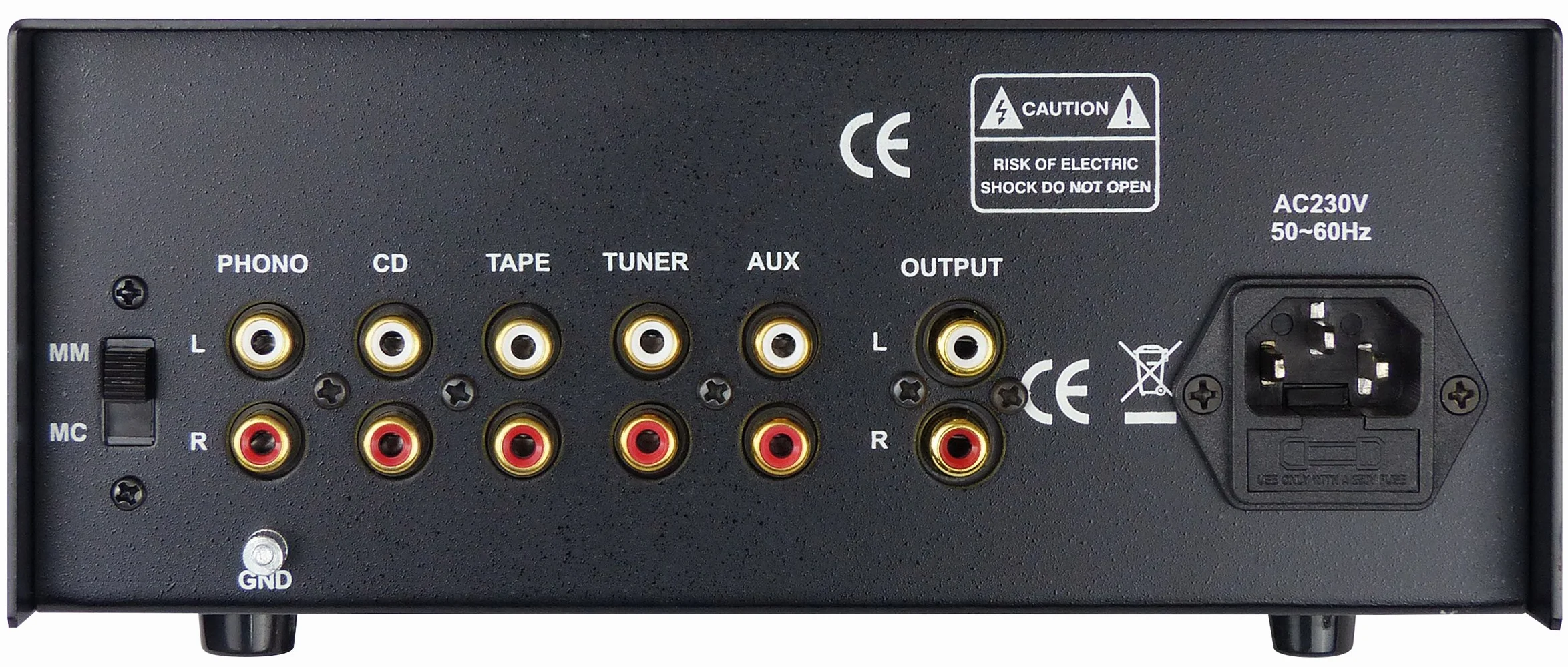 Dynavox TPR-3 Przedwzmacniacz rurowy 5 wejść cinch MM MC srebrny