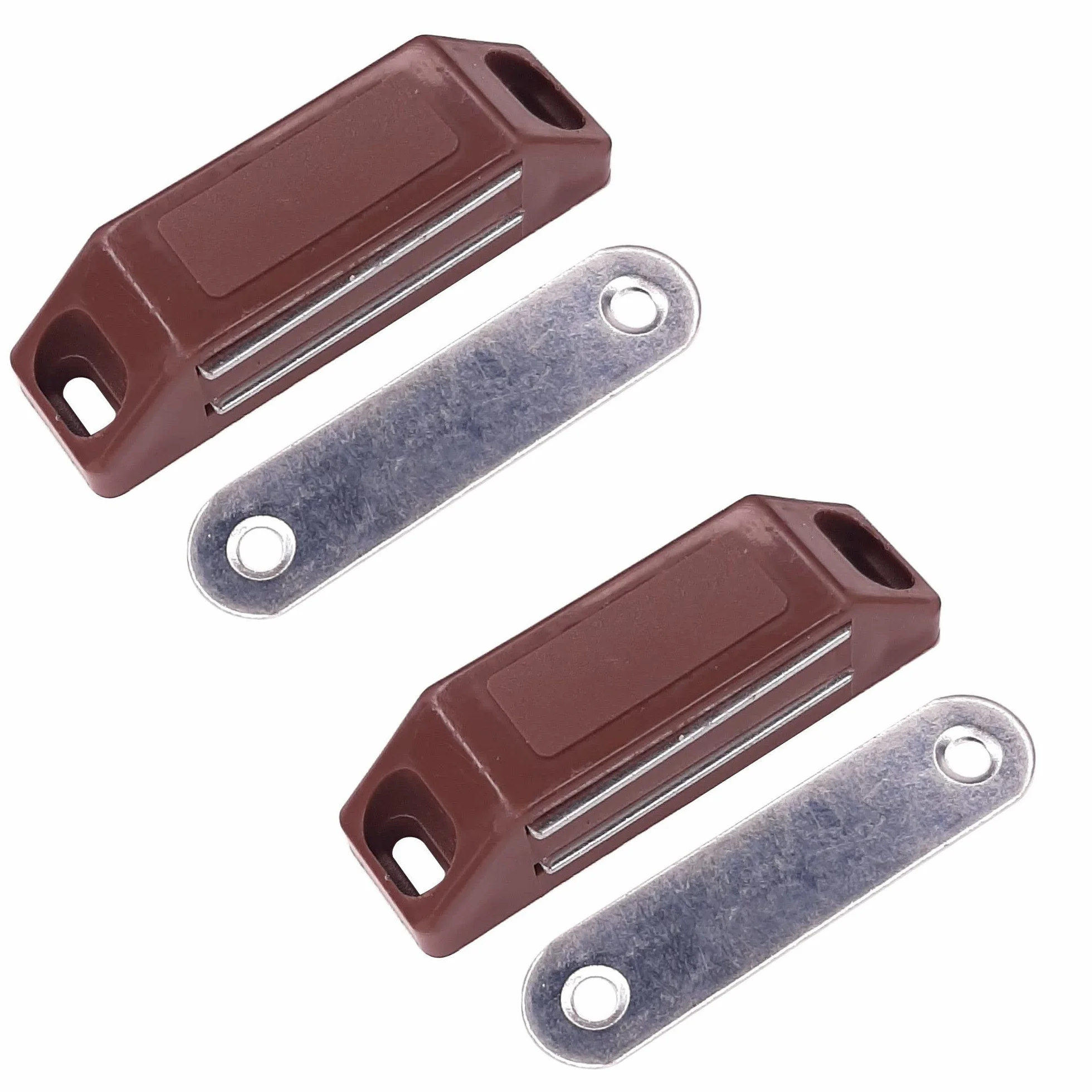 cyclingcolors 2 x zatrzask magnetyczny brązowy mocny magnes do drzwi magnes do mebli magnes szafka meble drzwi szafy samozamykacz drzwi zamknięcie drzwi