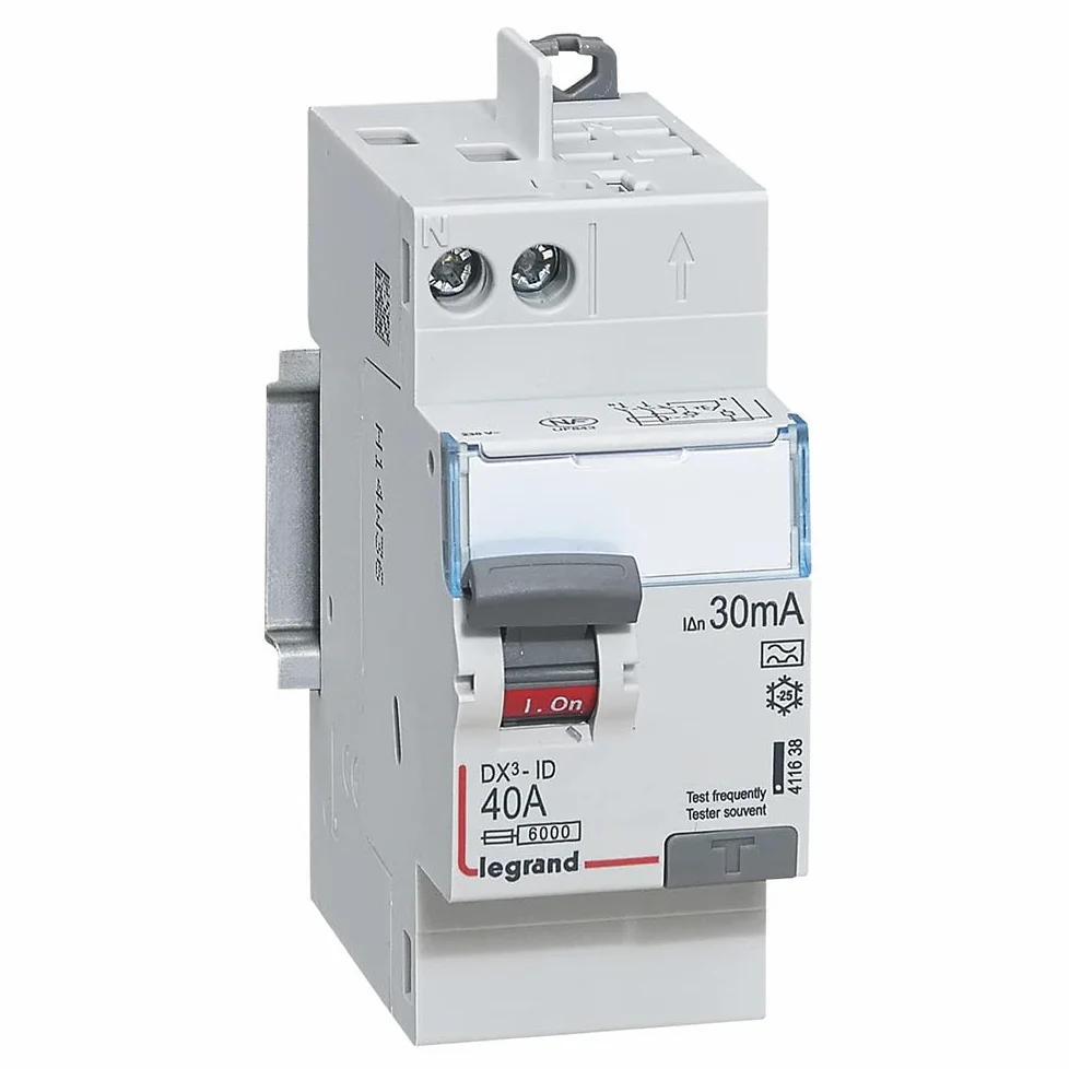 Legrand Leg92898 dx3-id wyłącznik różnicowoprądowy 2P 40 A typ A 30 mA TGA