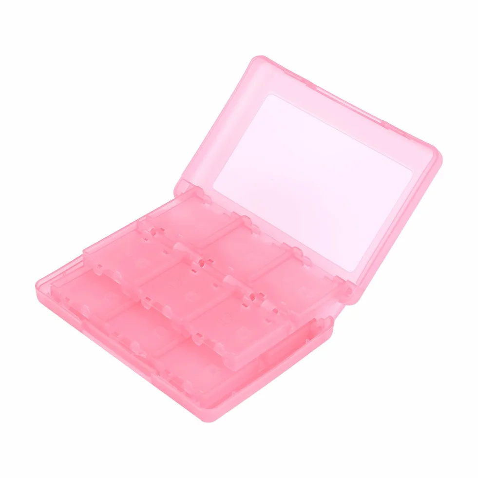 VIFER etui na karty pamięci do gier Nintendo 3DS DSL DSI LL plastikowe pudełko różowy