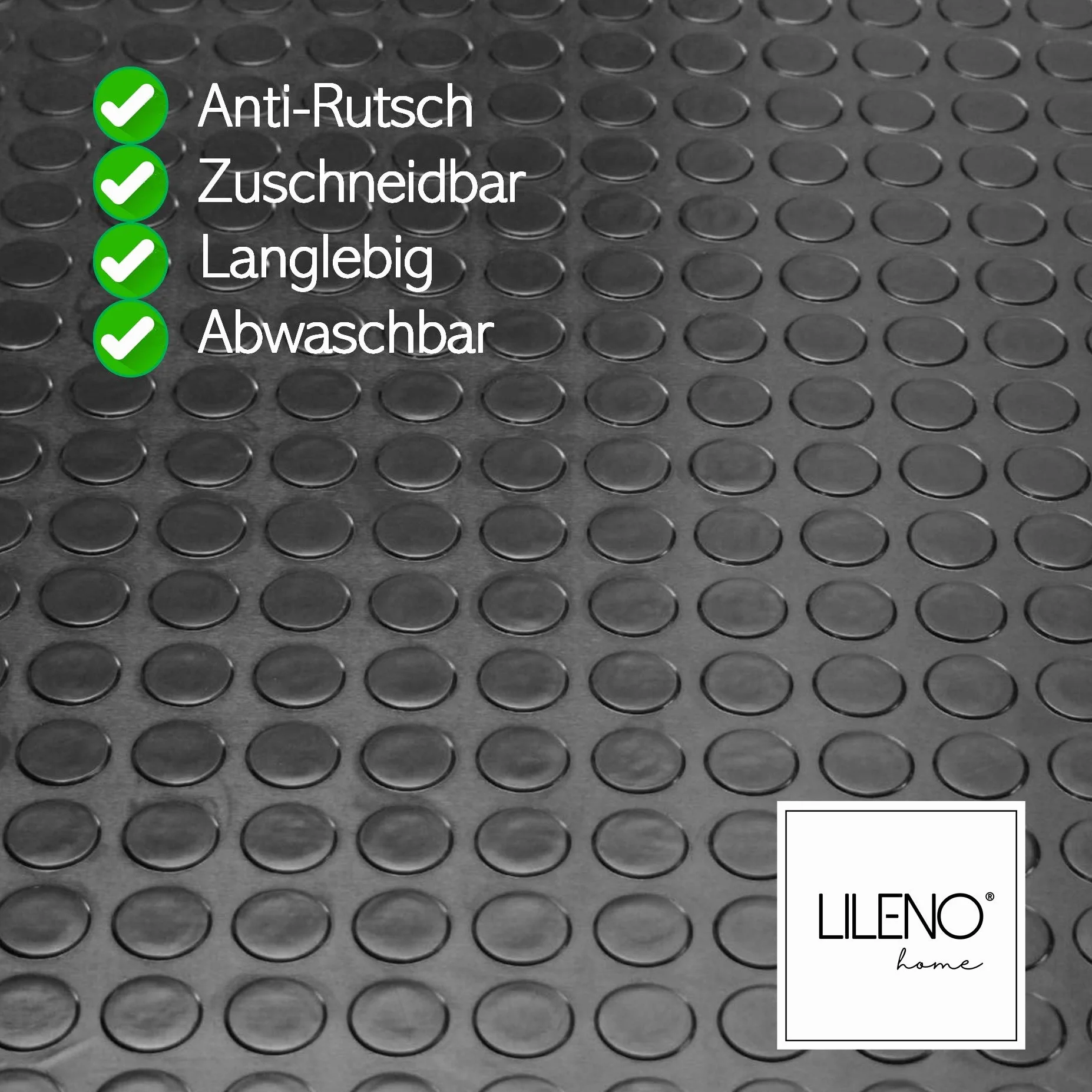 Mata gumowa z wypustkami 3 mm 1000 x 100 cm antypoślizgowa podłoga warsztatowa