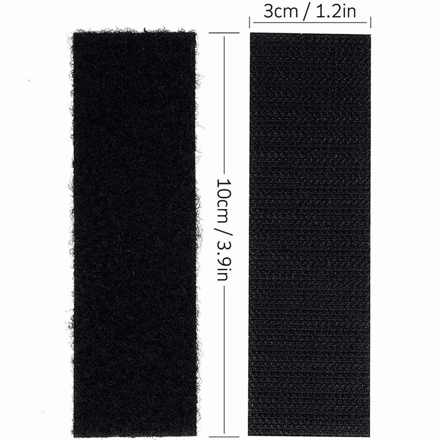 18 szt. 3 x 10 cm dwustronna taśma z pętelką, samoprzylepne taśmy z rzepem, do użytku wewnątrz i na zewnątrz, do przechowywania ramki na zdjęcia i narzędzi, 18 szt