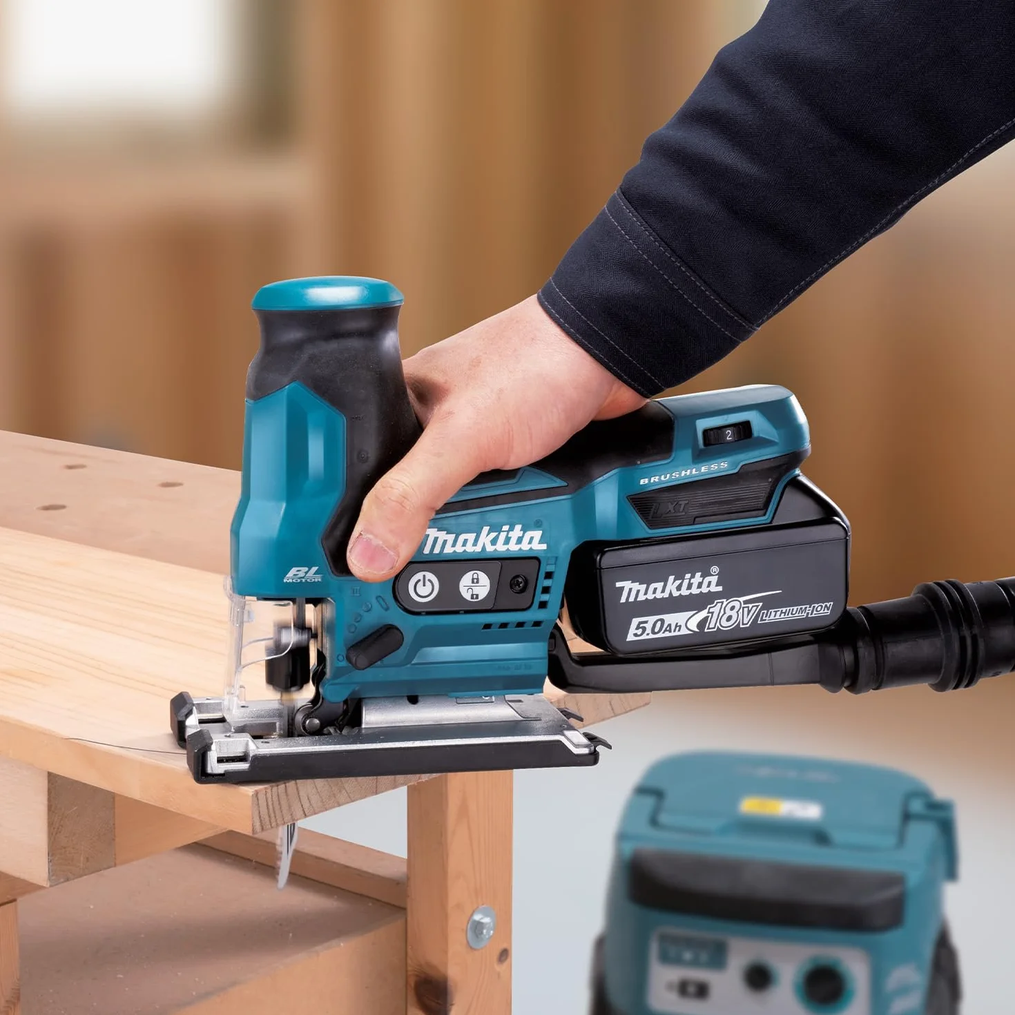 Makita DJV185Z akumulatorowa wyrzynarka wahadłowa 18 V (bez akumulatora, bez ładowarki)