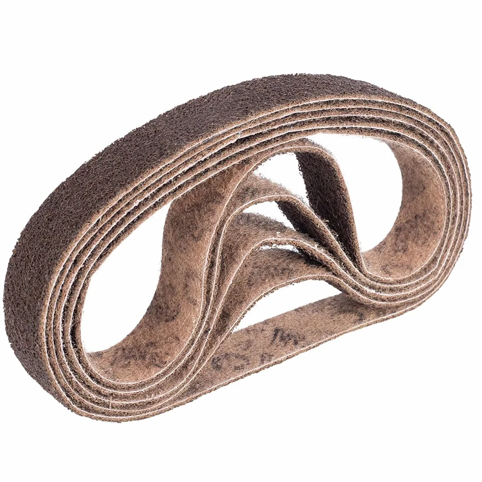 Grade: Course, Color: Brown, 40mm x 820mm Wykonane z SC-BS taśma szlifierska taśma szlifierska z włókniny, pas do węża, szlifierka taśmowa