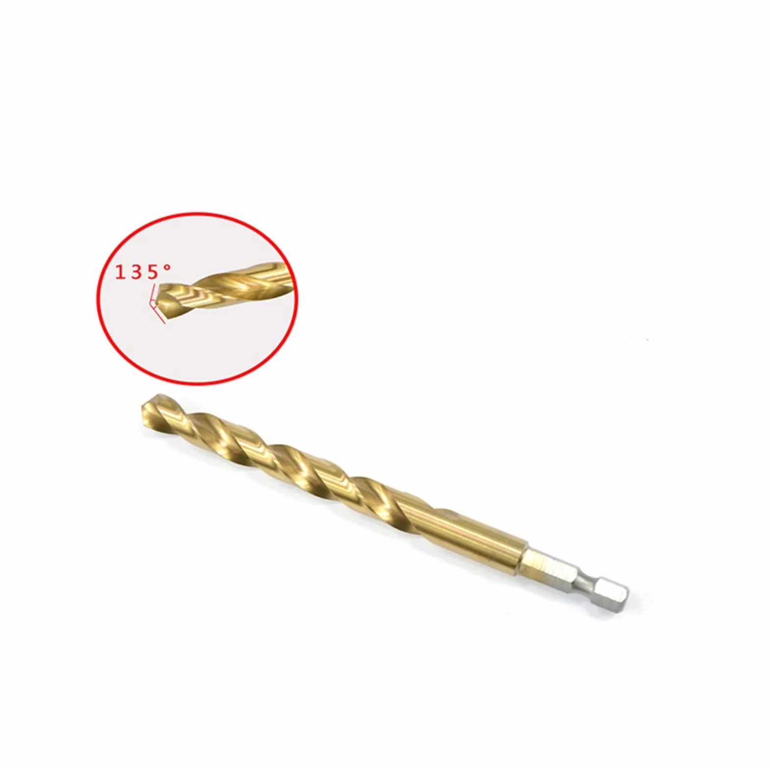 Wiertła 10 szt. 1,5 mm-13 mm Wiertła HSS Tytany powlekane Zmiana skrętu Wiertło do metalu do obróbki drewna (1,5/2/3/4/4,2/5/6/8/10/13 mm) (średnica otworu: 6,5 mm 10 szt.) (6 mm 10 szt.))
