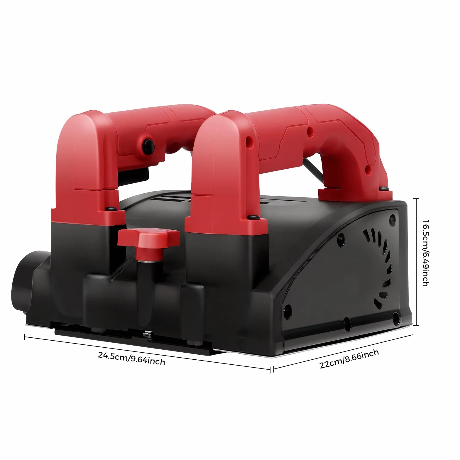 Elektryczna strugarka ścienna do gipsu, frezarka do betonu 1200 W, regulowana głębokość 1-4 mm, z podwójnym antypoślizgowym uchwytem, szerokość frezowania 16 cm do gipsu piaskowego (zwykły nóż)