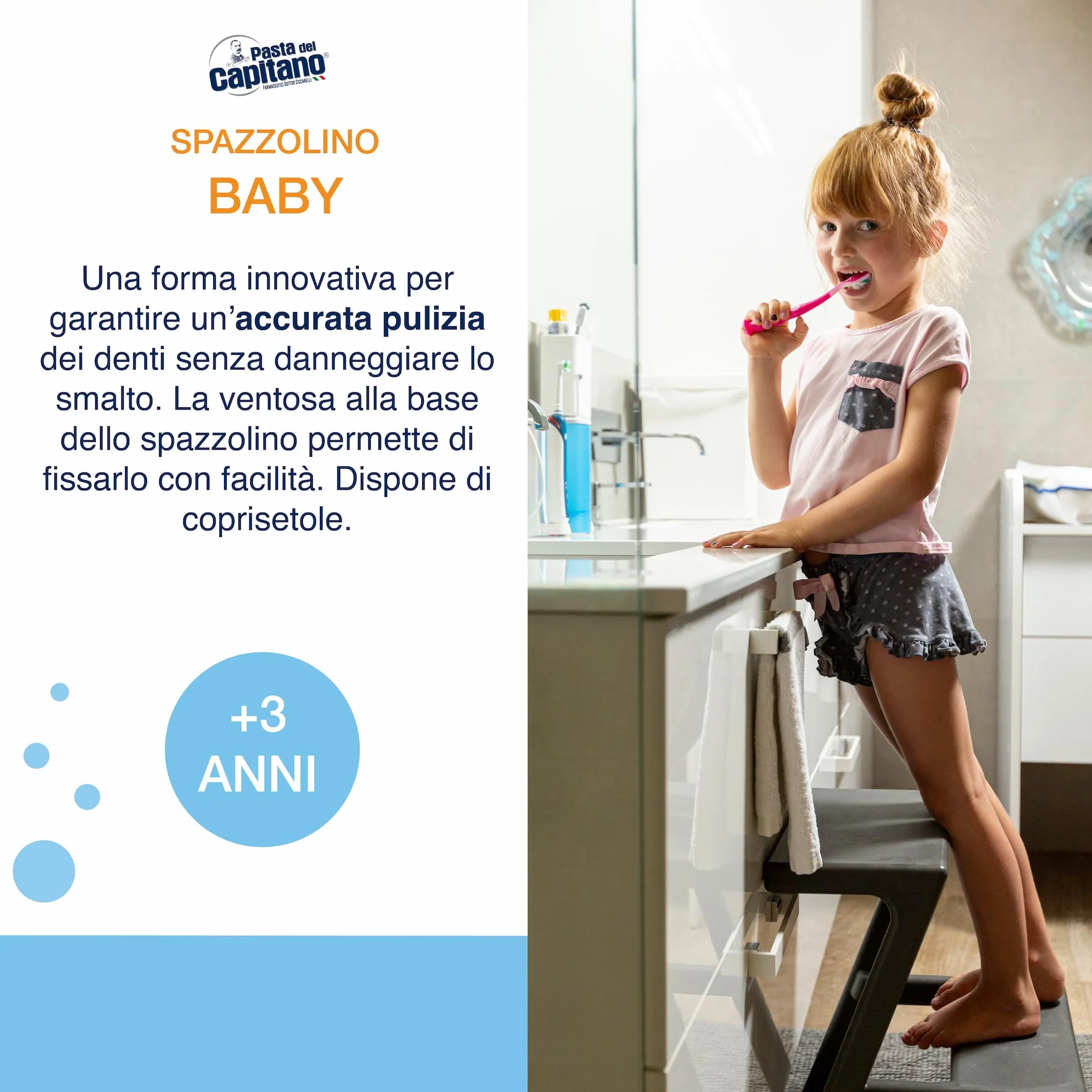 Pasta del Capitano szczoteczka do zębów dla dzieci + 3 lata, 29,3 g