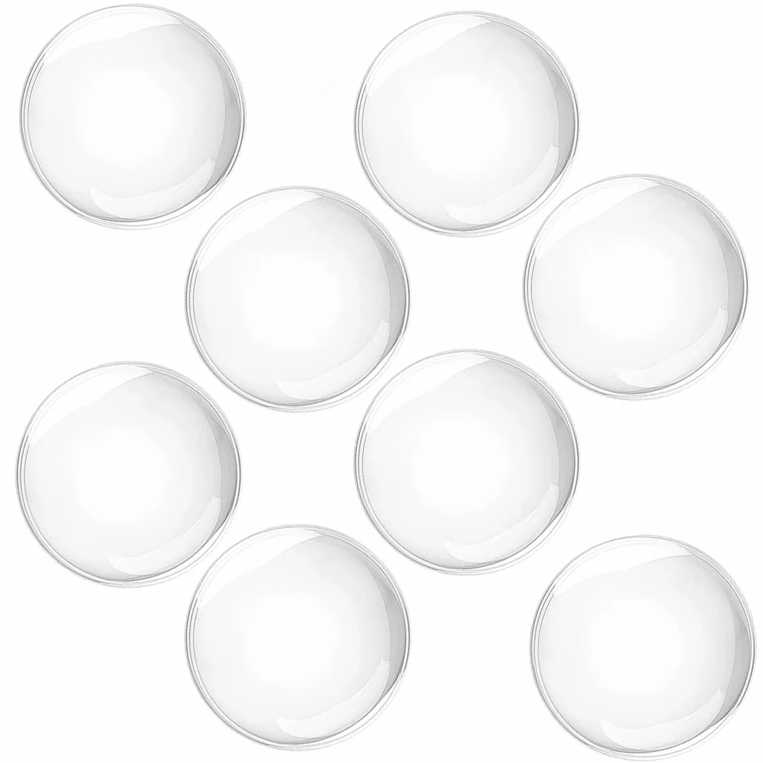 Ściana odbojnika drzwiowego - zestaw 8 okrągłych odbojników gumowych Ø 40 mm samoprzylepna, przezroczysta odbojnik do drzwi, do ochrony ściany, odbojnik klamki, ochrona szafy, ochrona lodówki
