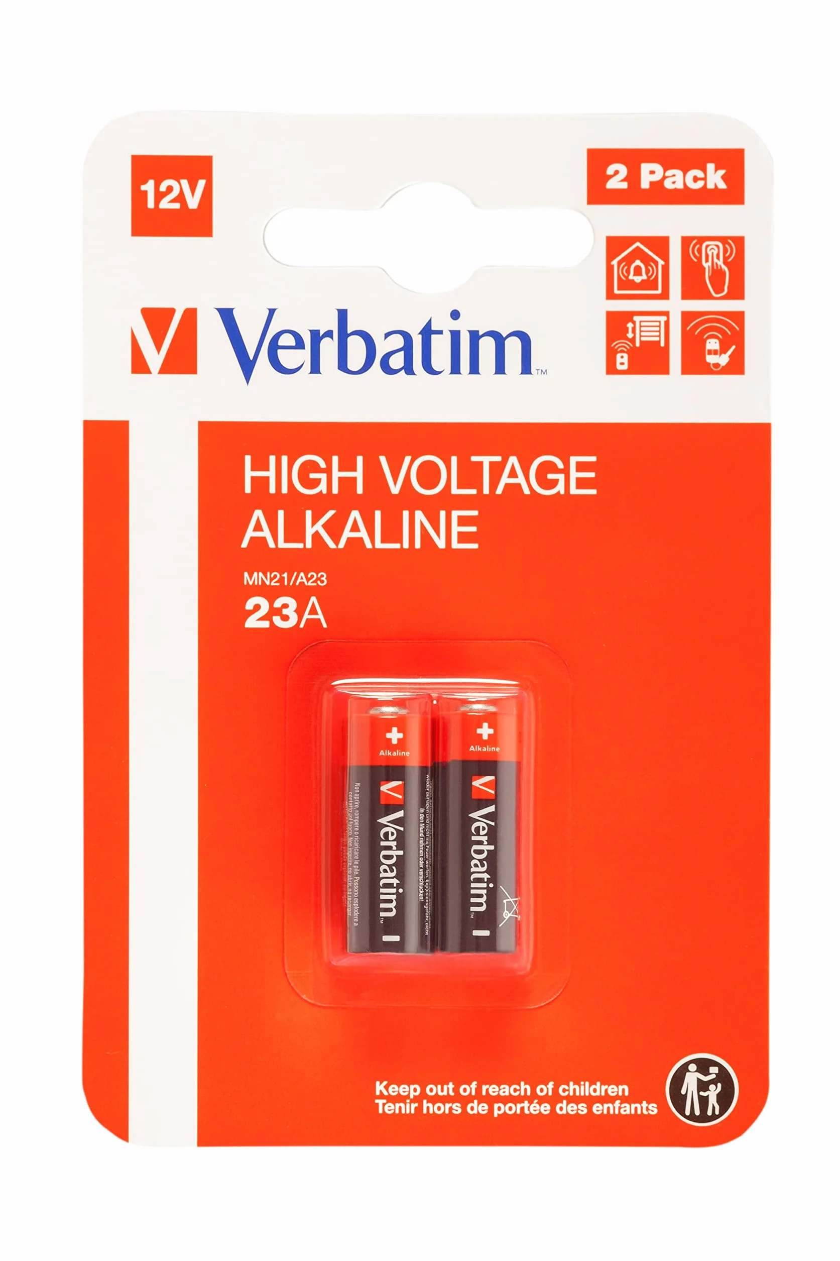 Verbatim Bateria alkaliczna 12 V 23 A F(MN21) 2 sztuki