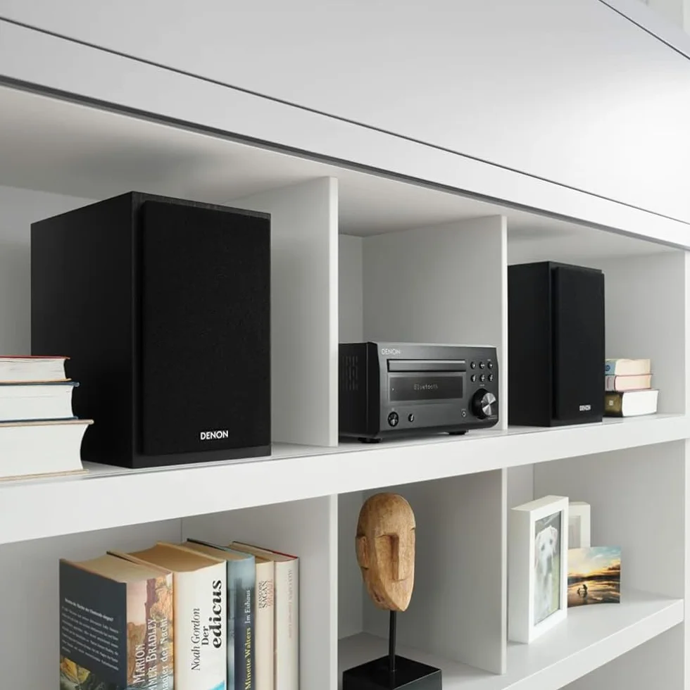 Denon D-M41DAB Kompaktowy Zestaw Stereo, Czarny