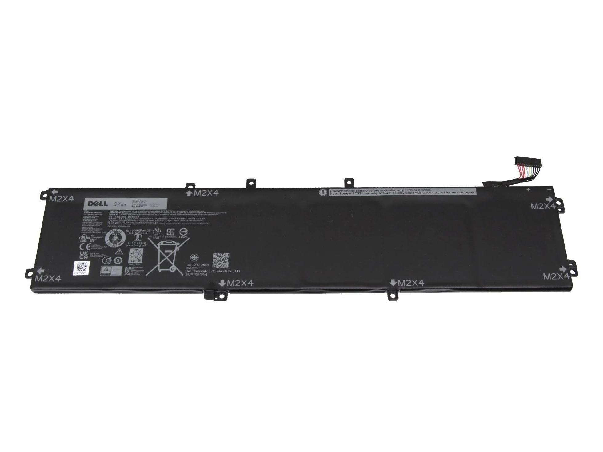 Bateria Dell 97Wh 6-cells do Inspiron 15 7591