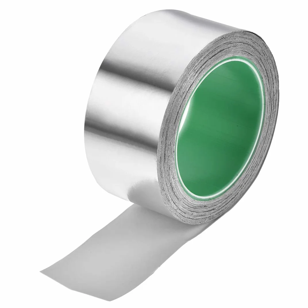 Produkty biurowe Taśma z folii aluminiowej 25 mm wysokotemperaturowa do HVAC, uszczelniania, łatania kanałów gorącego i zimnego powietrza klejąca 20 m/65 stóp(50mm)