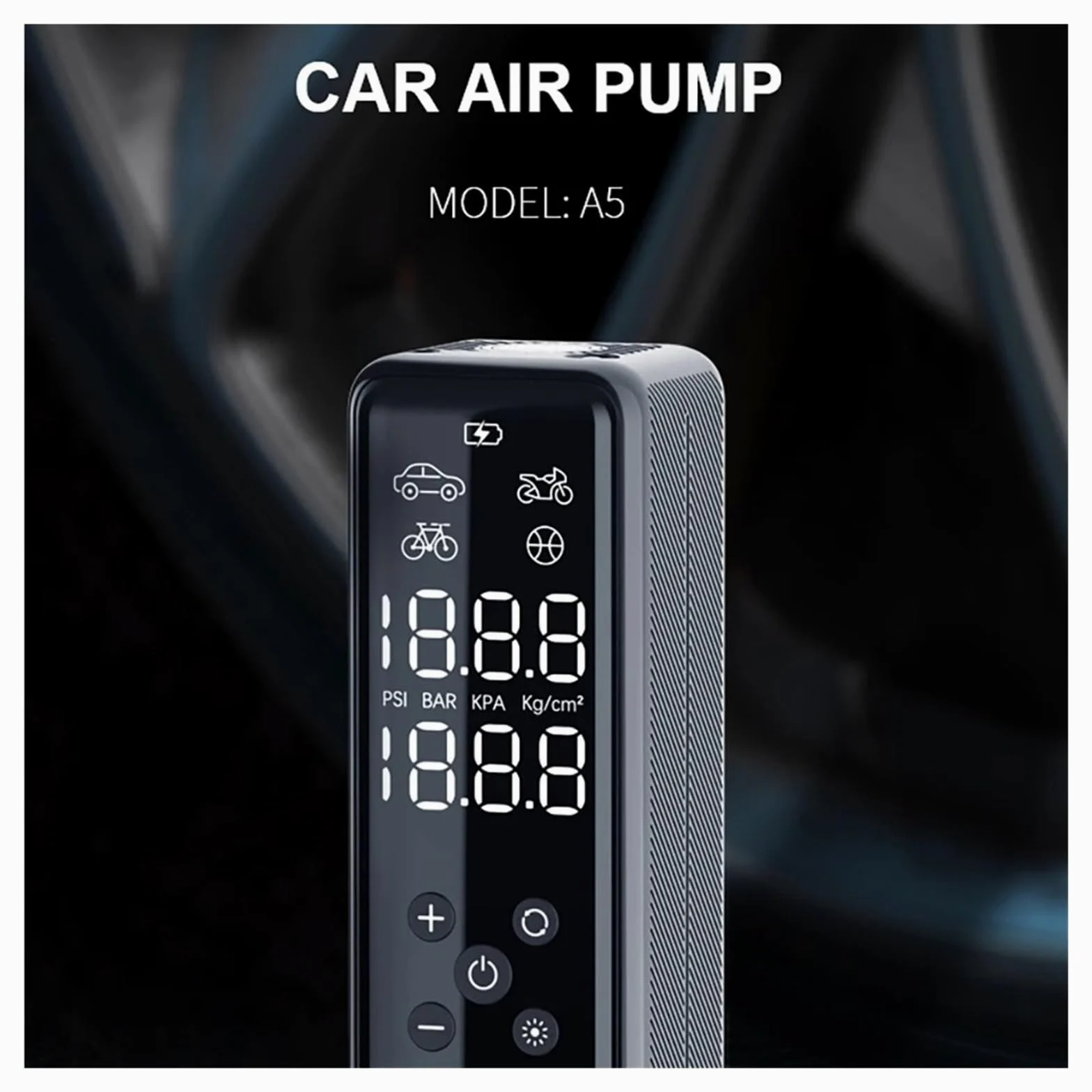 Pompka Do Opon Przewodowa Sprężarka Powietrza Bez Akumulatora 150PSI Przenośna Pompka Do Opon Samochodowych 45L/min Inflator Kół Samochodowych Cyfrowa Pompa Powietrza Do Samochodu