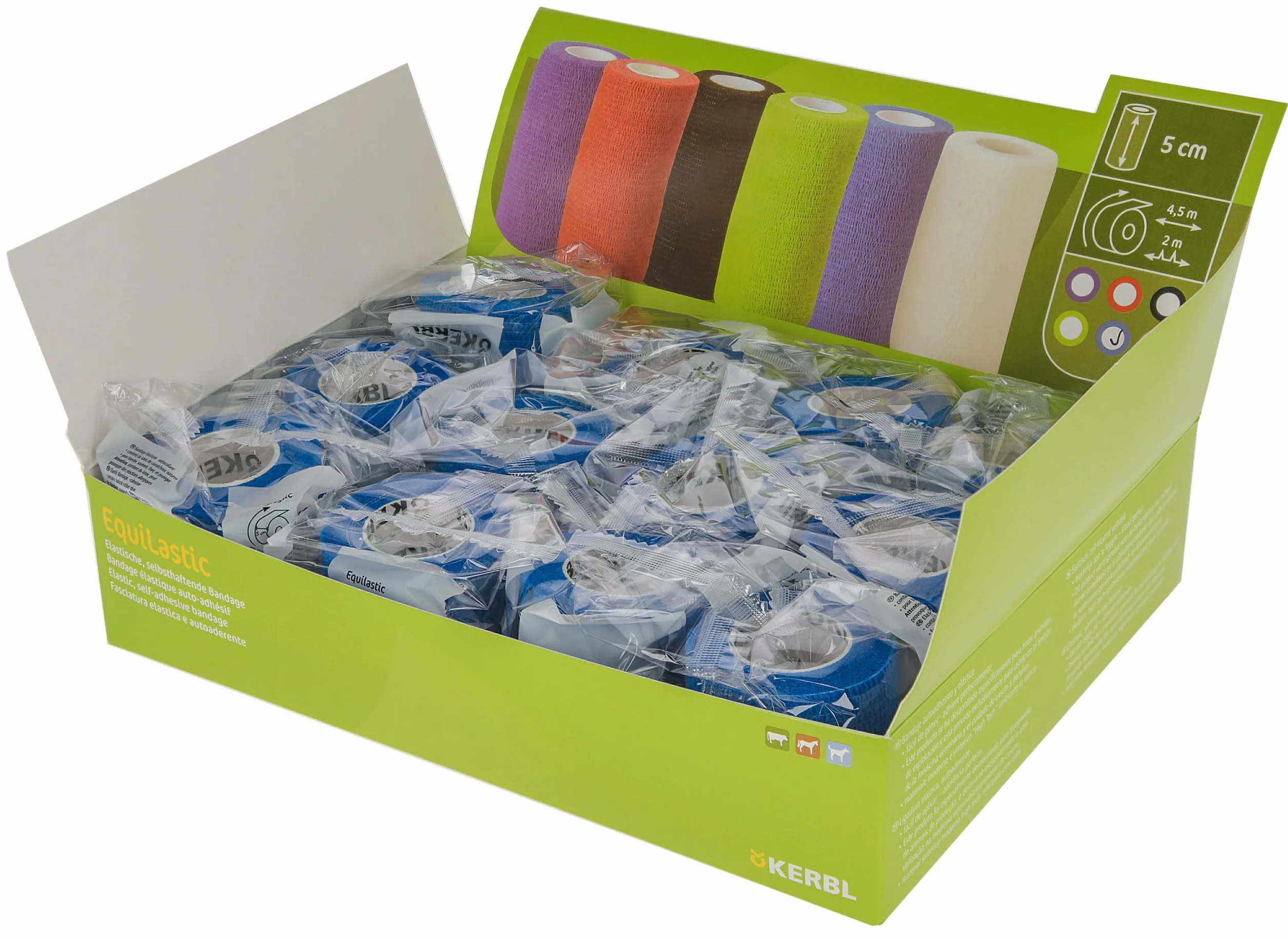 Selbsthaftende Bandagen EquiLastic, blau