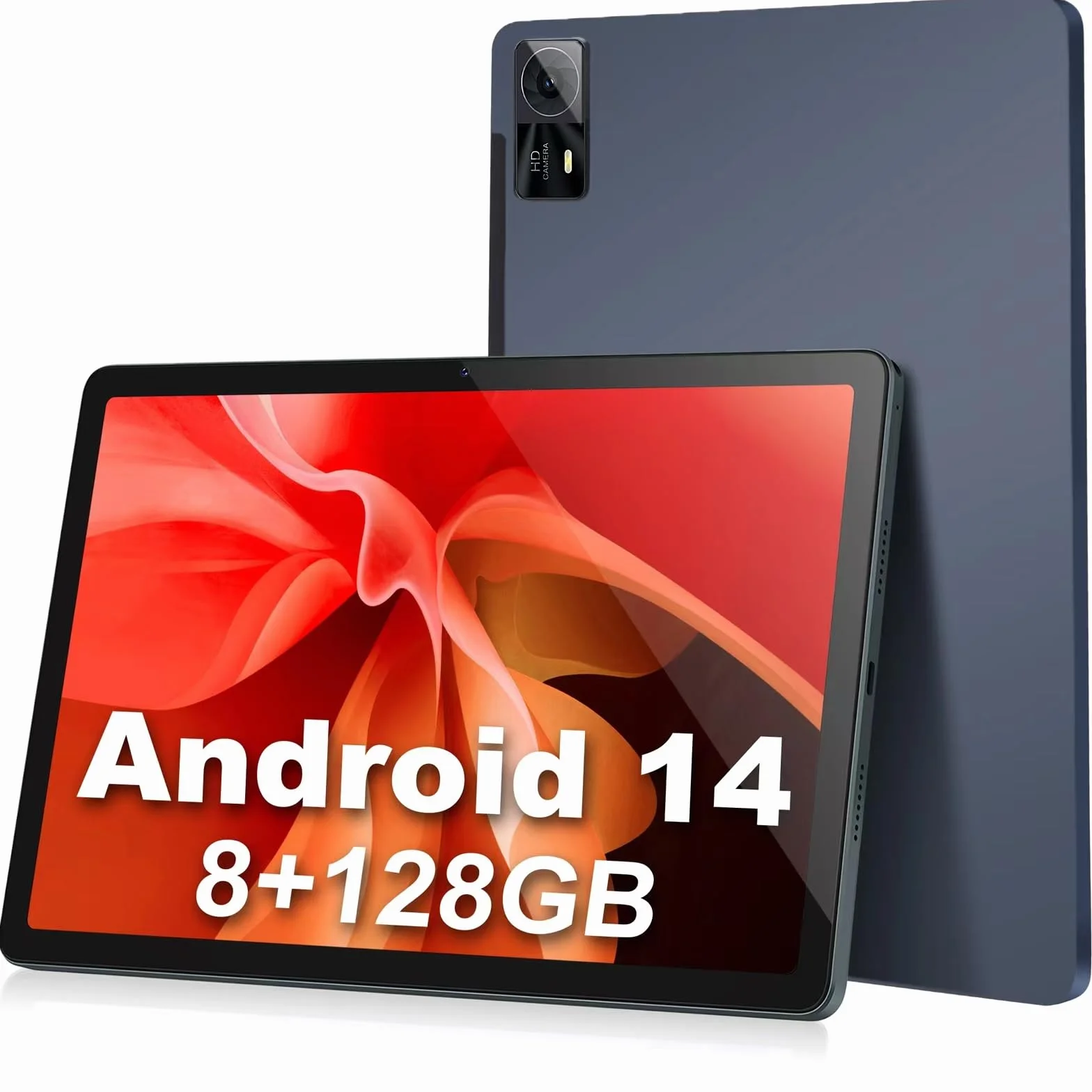 Tablet z systemem Android 14, 11 cali, 8 GB + 128 GB (1 TB rozszerzalny), WiFi, IPS, 8000 mAh, podwójny aparat 13 MP + 5 MP