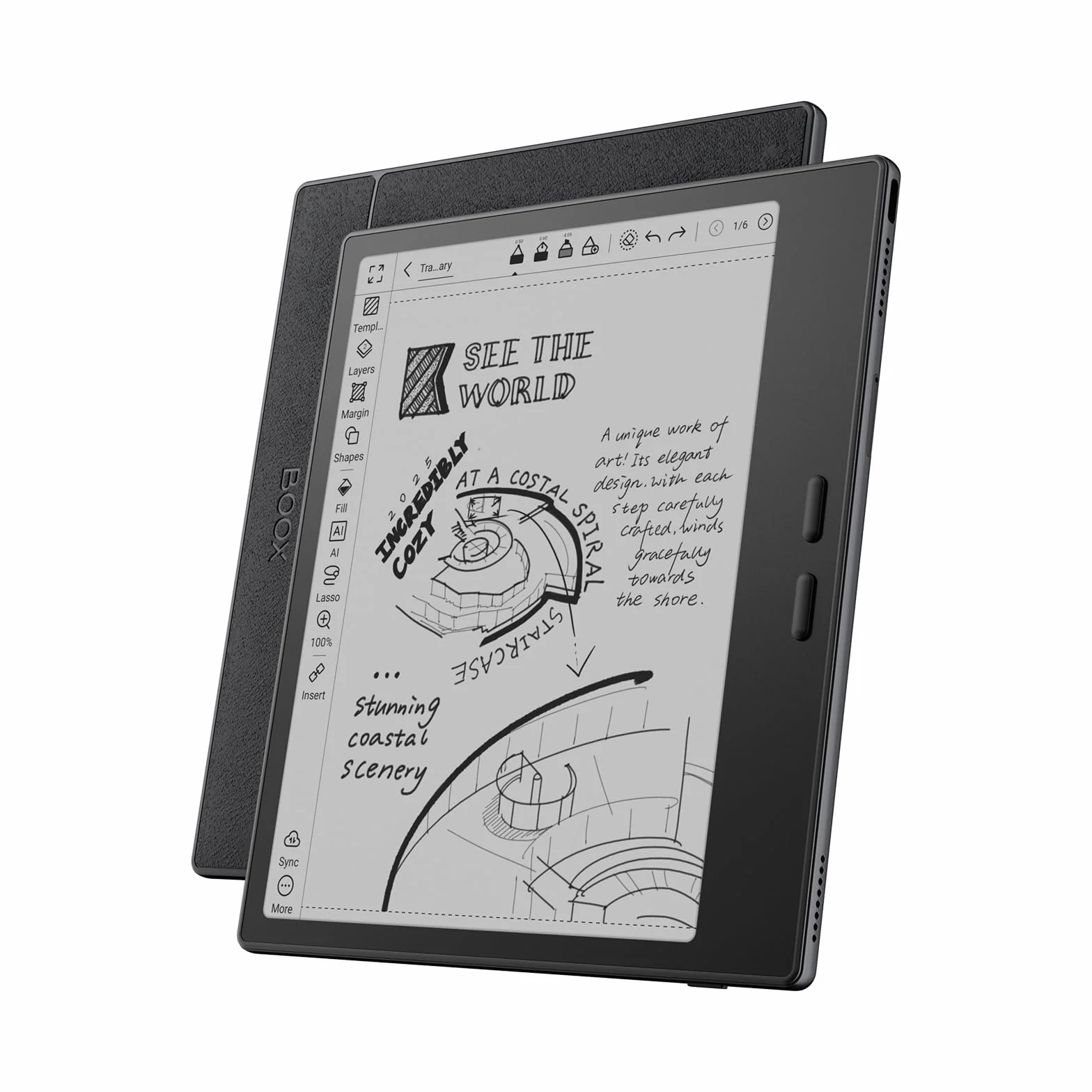 BOOX Go 7 ePaper Tablet 7" 64 GB 300 ppi Android 13 Czarny