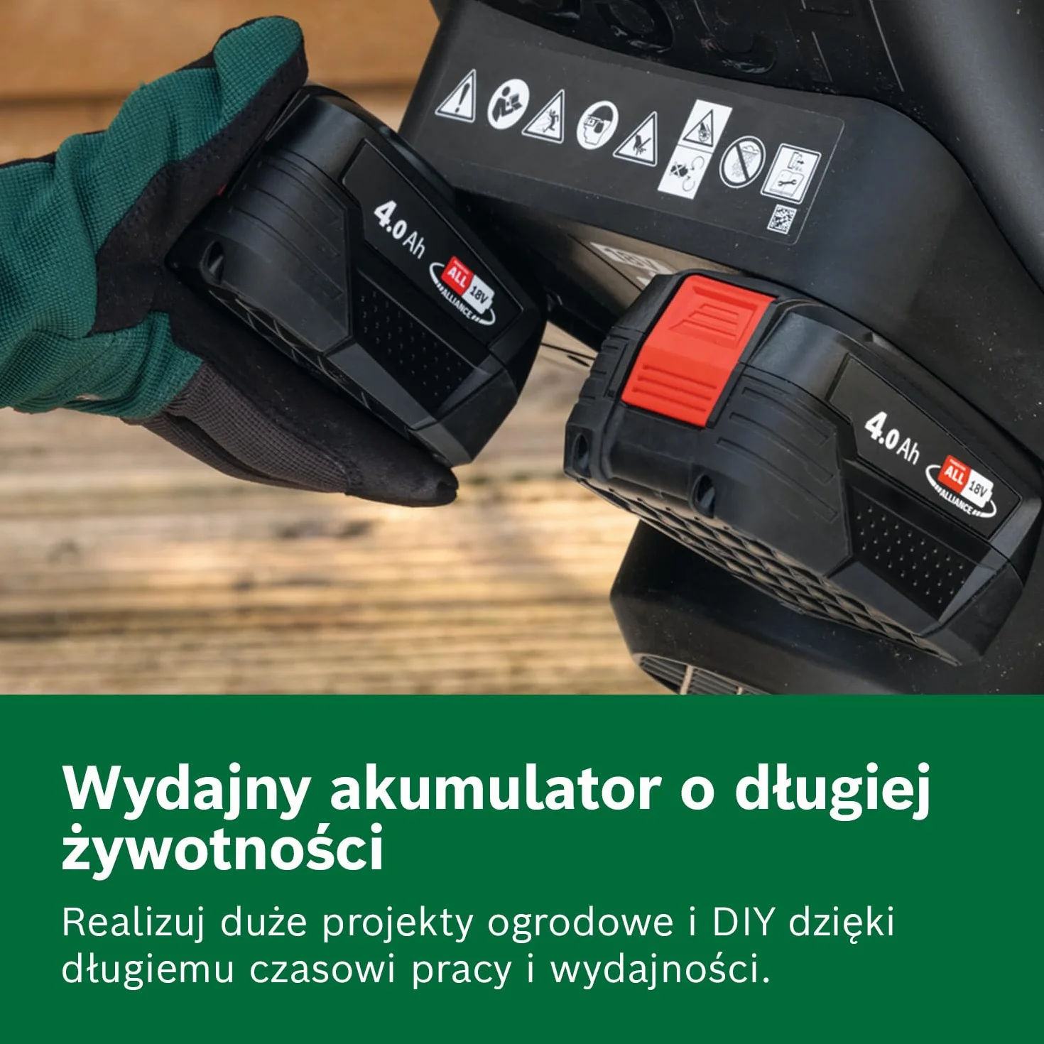 Bosch Starter Set 18V akumulator Li-ion 4,0 Ah szybka ładowarka POWER FOR ALL 18V Alliance