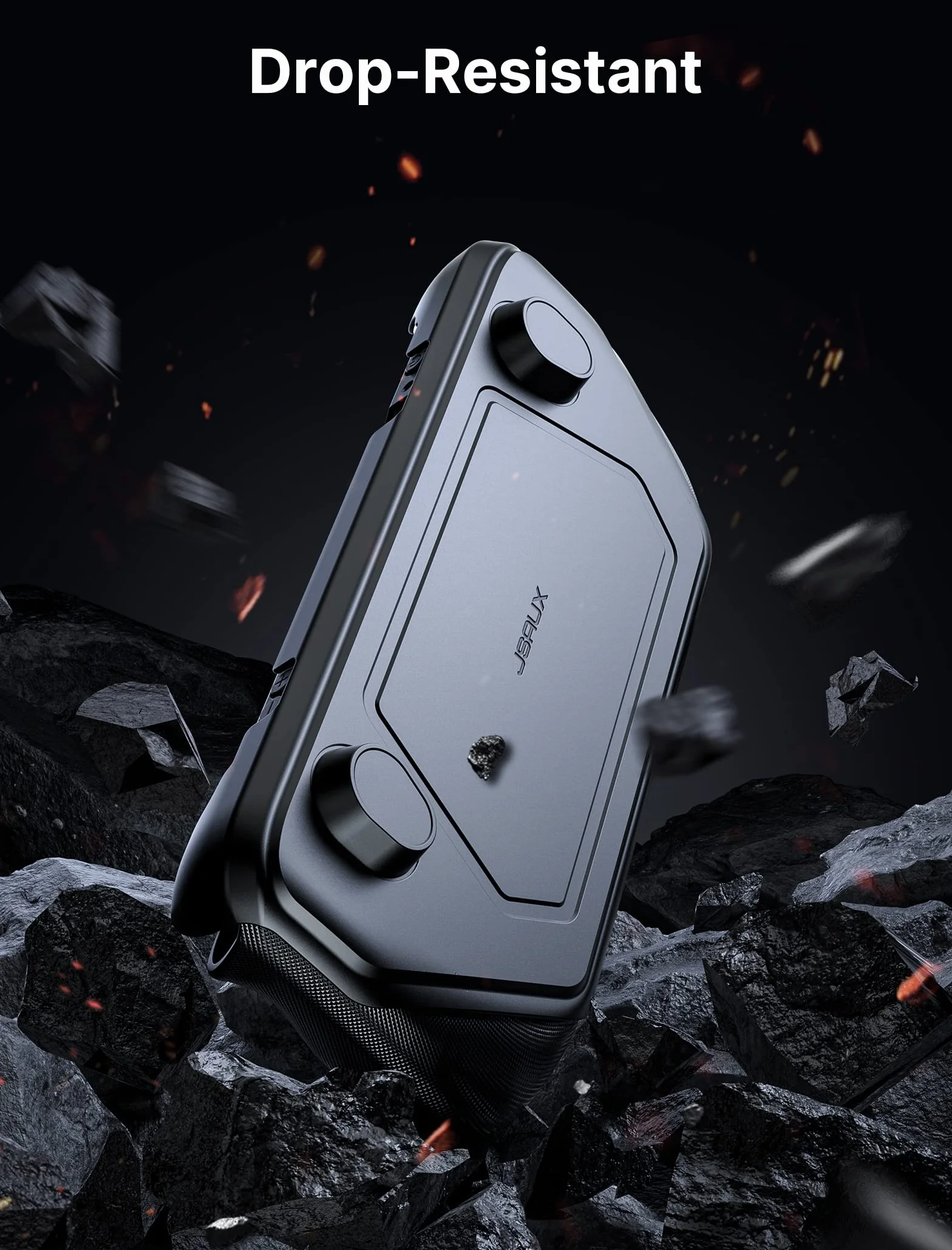 JSAUX ModCase kompatybilny z Steam Deck, modułowa obudowa PC0104 z zaworem wentylatora chłodzącego, akcesoria OLED zawiera etui ochronne, osłonę twarzy, wentylator chłodzący, metalowy wspornik i pasek