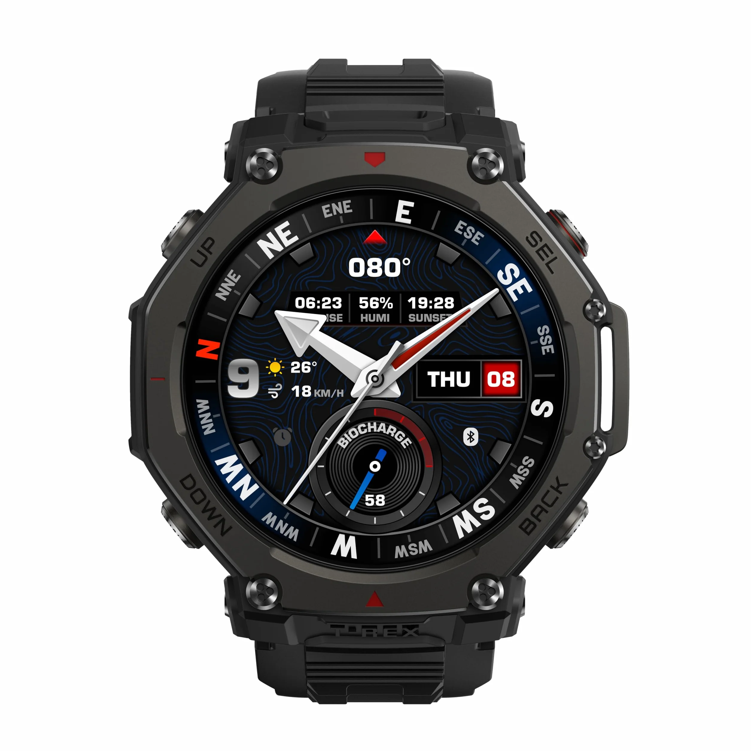 Amazfit T-Rex 3 Pro Smartwatch 48mm Czarny AMOLED GPS Dual Band 10 ATM