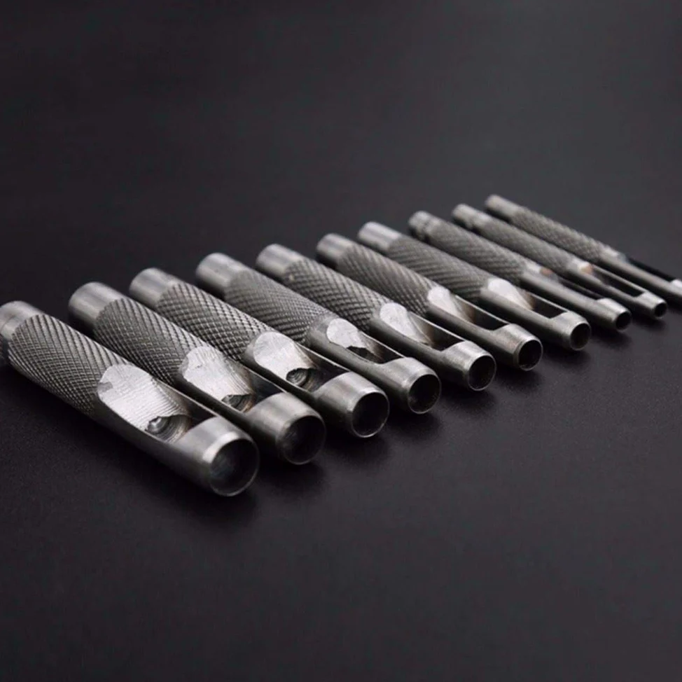 1 sztuk 1-40mm rozmiar skórzany dziurkacz ręczny, DIY dziurkacz gruby stalowy okrągły pasek papier płótno ubrania dziurkowanie, 18mm 1 sztuk