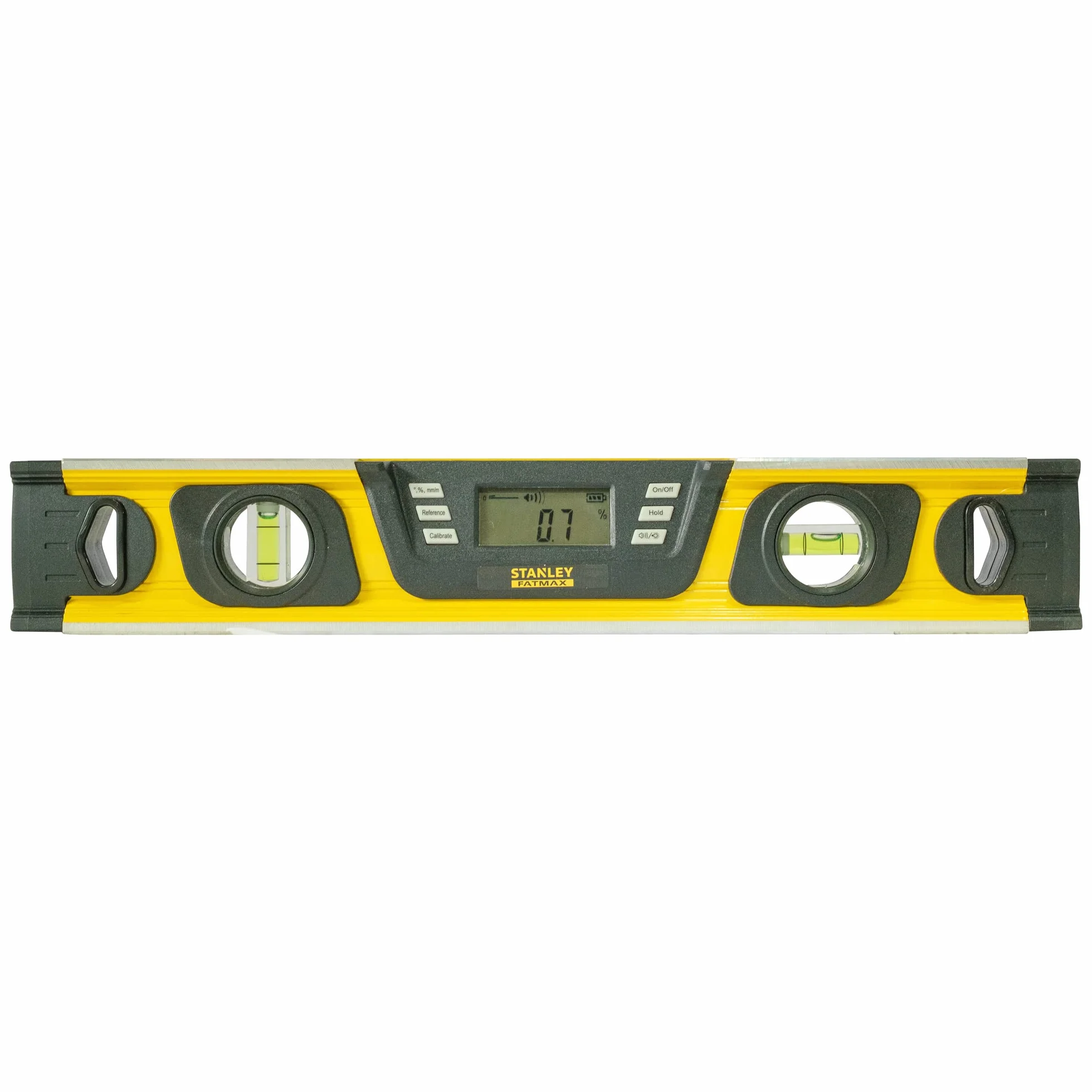 Stanley Pochyłomierz FatMax (cyfrowa poziomica w stopniach|procent mm/m, długość 40 cm, wyświetlacz LCD) 0-42-063