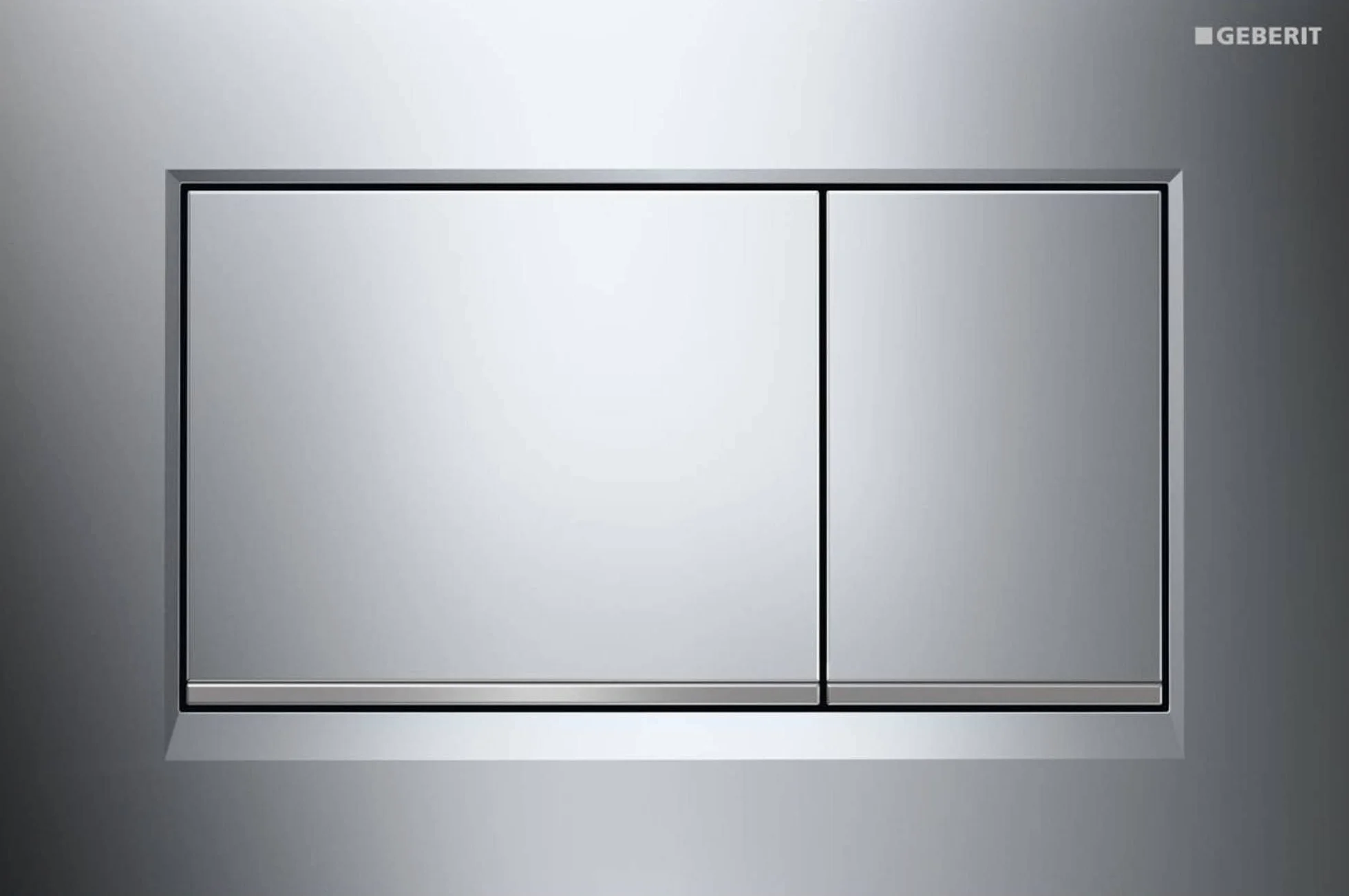 Geberit p?ytka uruchamiaj?ca Sigma30, do systemu 2-sp?ukiwanego, Kolor: chromowane na jasno/chromowane matowo - 115.883.KH.1