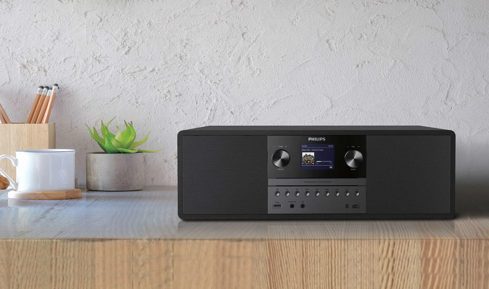 Philips M6805/10 mini zestaw stereo CD Bluetooth radio DAB+ USB Spotify Connect 50 W mikrosystem