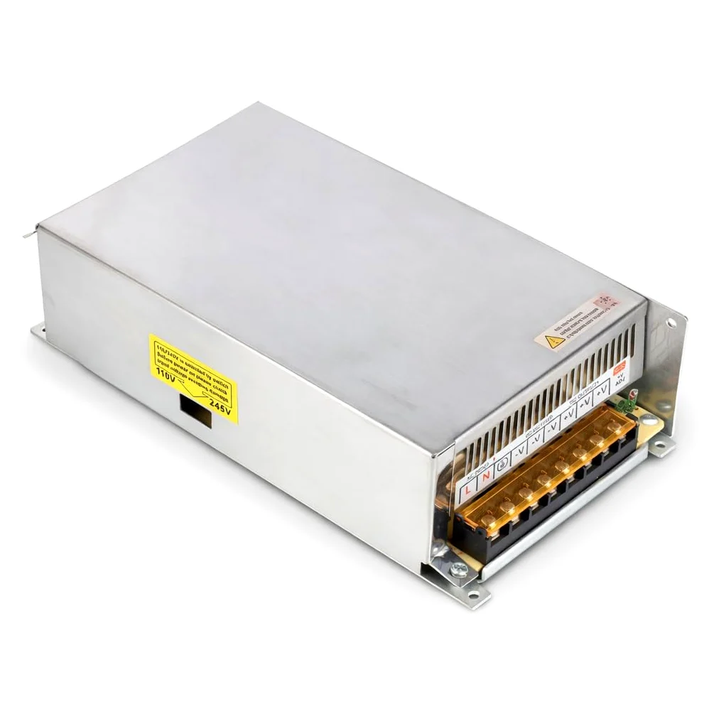 Jandei - zasilacz transformatora 110/220V AC do 12V DC 600W 50A, instalacja wewnętrzna IP20 do taśm LED, neonowych lub niskiego napięcia