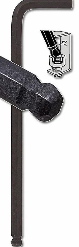 Bondhus 12958 Klucz imbusowy z końcówką kulkową 3,5 mm z wykończeniem ProGuard i długim ramieniem (opakowanie 100 sztuk), 100 mm