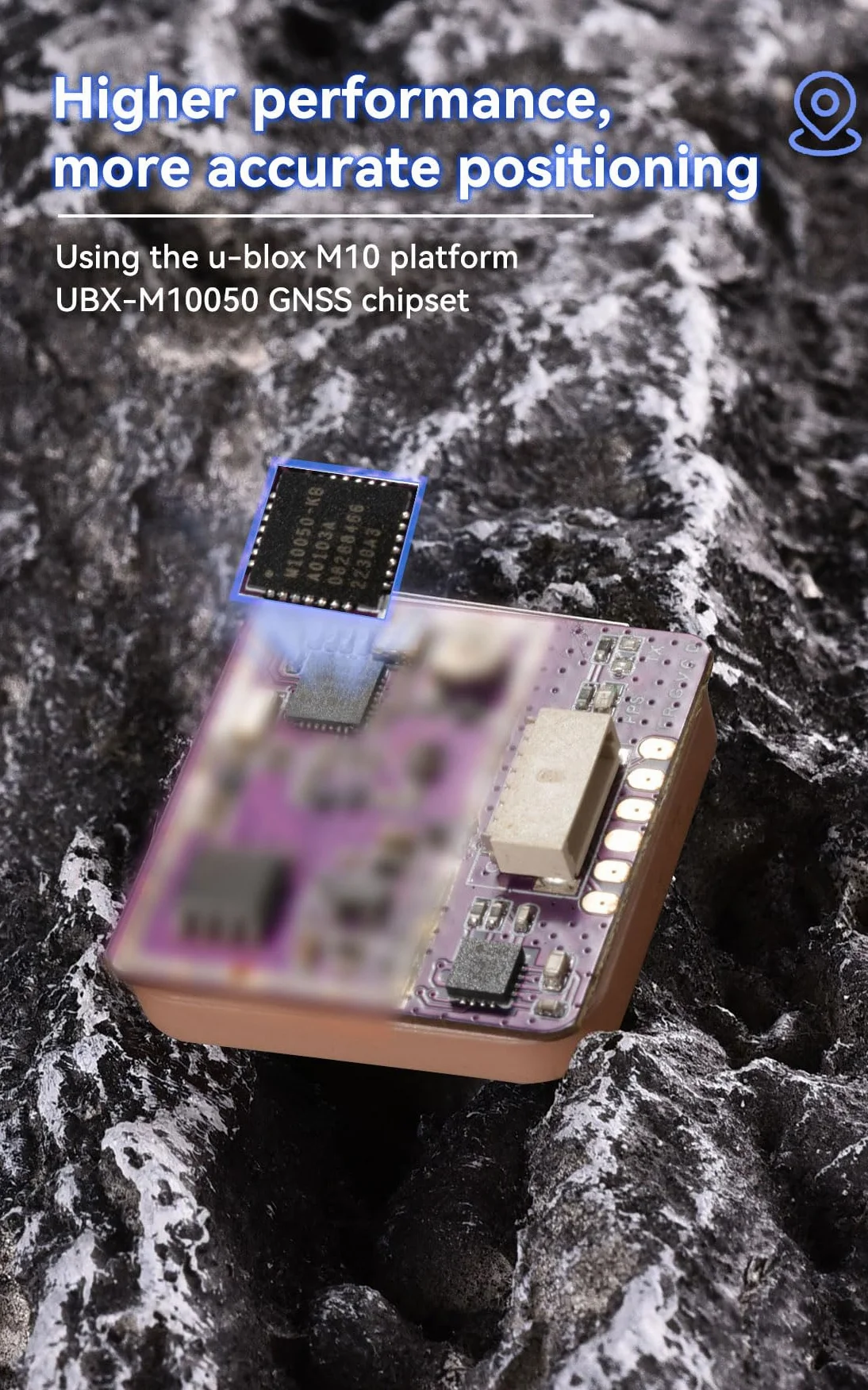 BZ-251 Moduł GPS FPV – M10 GPS z podwójnym protokołem do dronów FPV, wyścigowych, dalekiego zasięgu, zgodny z kontrolerami F405/F722 od SpeedyBee