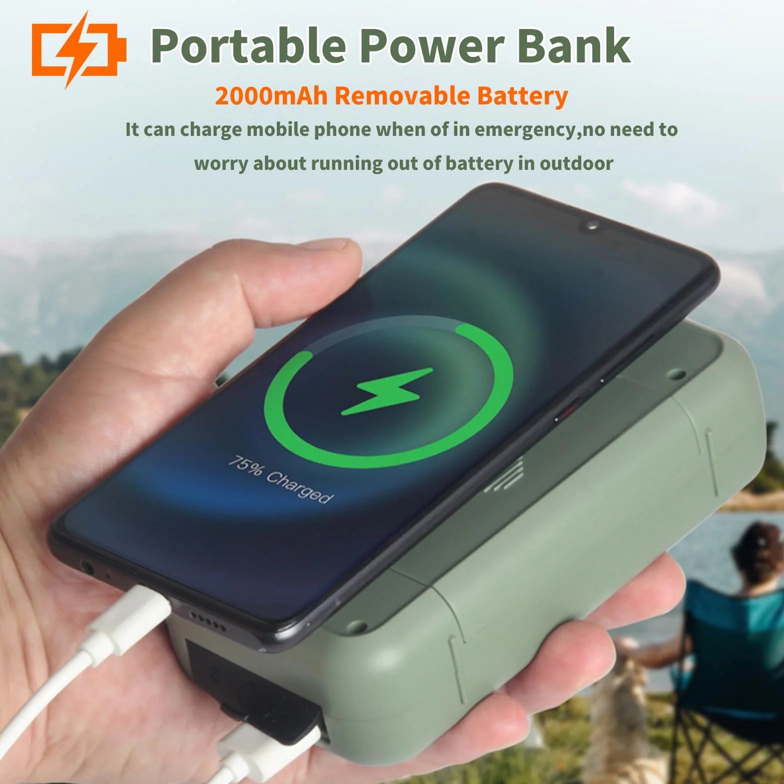 BuyWeek Radio, radio Bluetooth AM FM SW z możliwością ładowania, przenośne radio awaryjne z USB