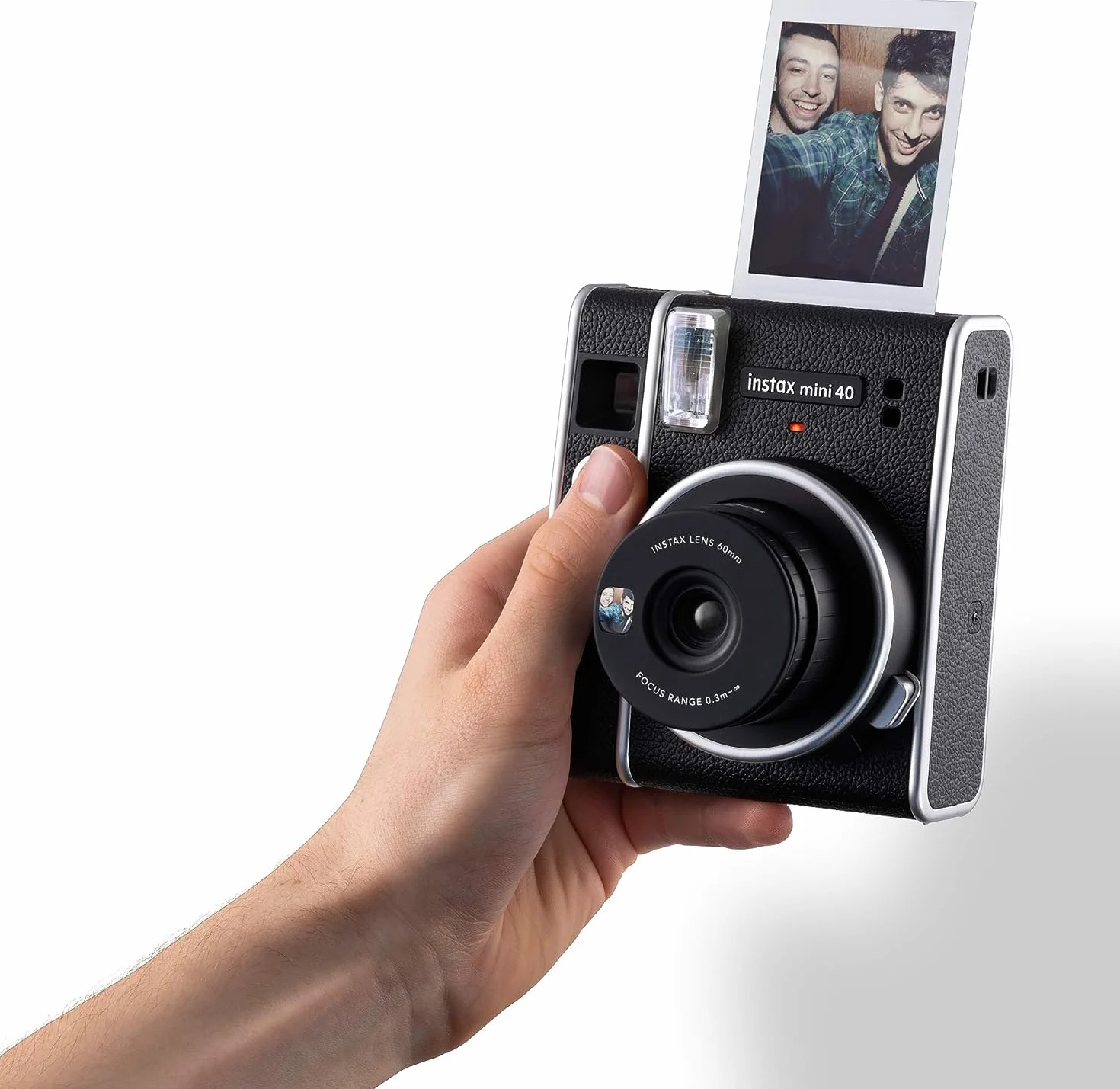 Instax Mini 40 Aparat Błyskawiczny Czarny 60 mm