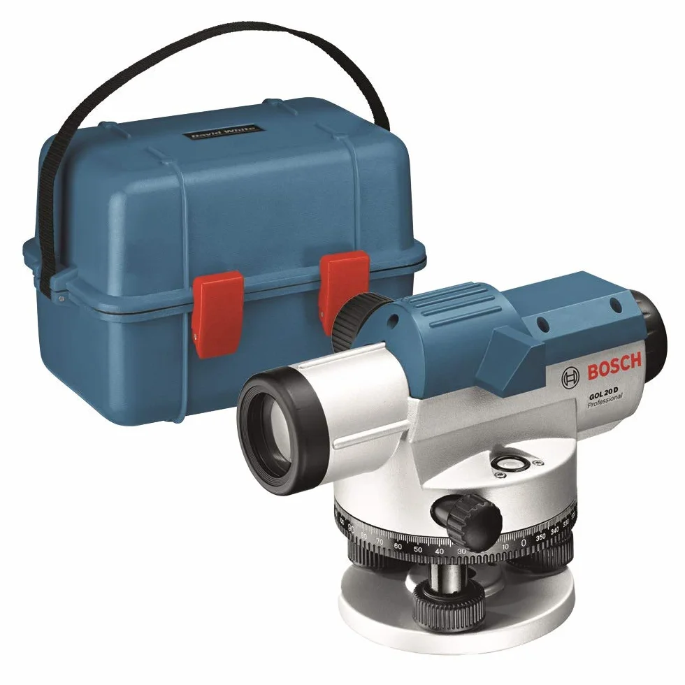Bosch Professional Niwelator optyczny GOL 20 D (powiększenie 20x, jednostka miary: 360°, zasięg: do 60 m, walizka)