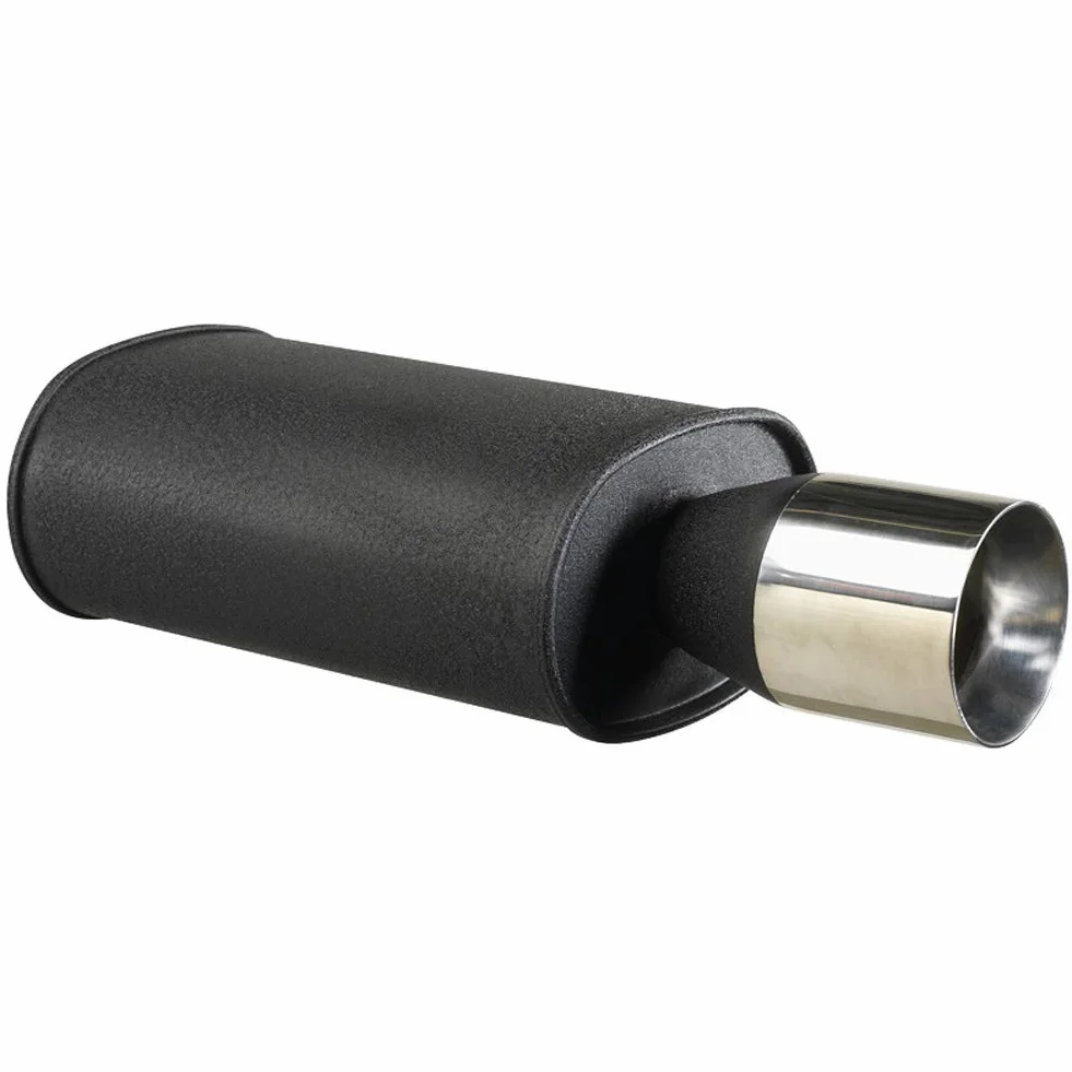 AUTO-STYLE Stalowa sportowa rura wydechowa uniwersalna - 1 x 102 mm okrągła - przyłącze 63,5 mm