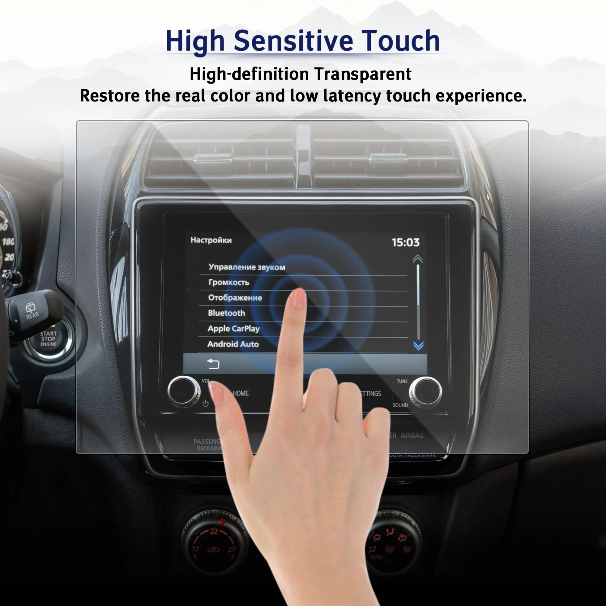 LEMON SHARK Ekran dotykowy LCD 8" nawigacja radio do Mitsubishi Outlander 2020-2022