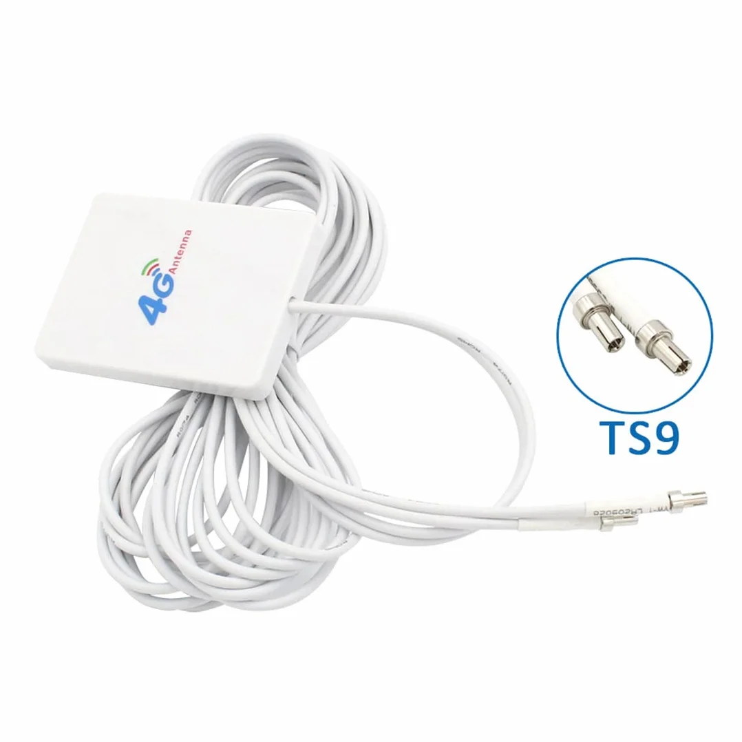 Antena Panelowa 4G LTE 3G SMA TS9 CRC9 Kabel 2m do Modemu E8372 E3372 B315