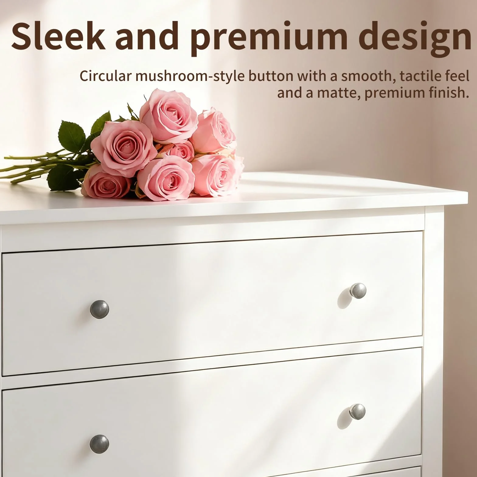 Gałki meblowe do szafek IKEA HEMNES - uchwyty do szafy, czarne, gałki do szuflad, gałki meblowe vintage, gałki do szafy, okrągłe uchwyty do drzwi do szuflad do szafy na ubrania (4 szt.)