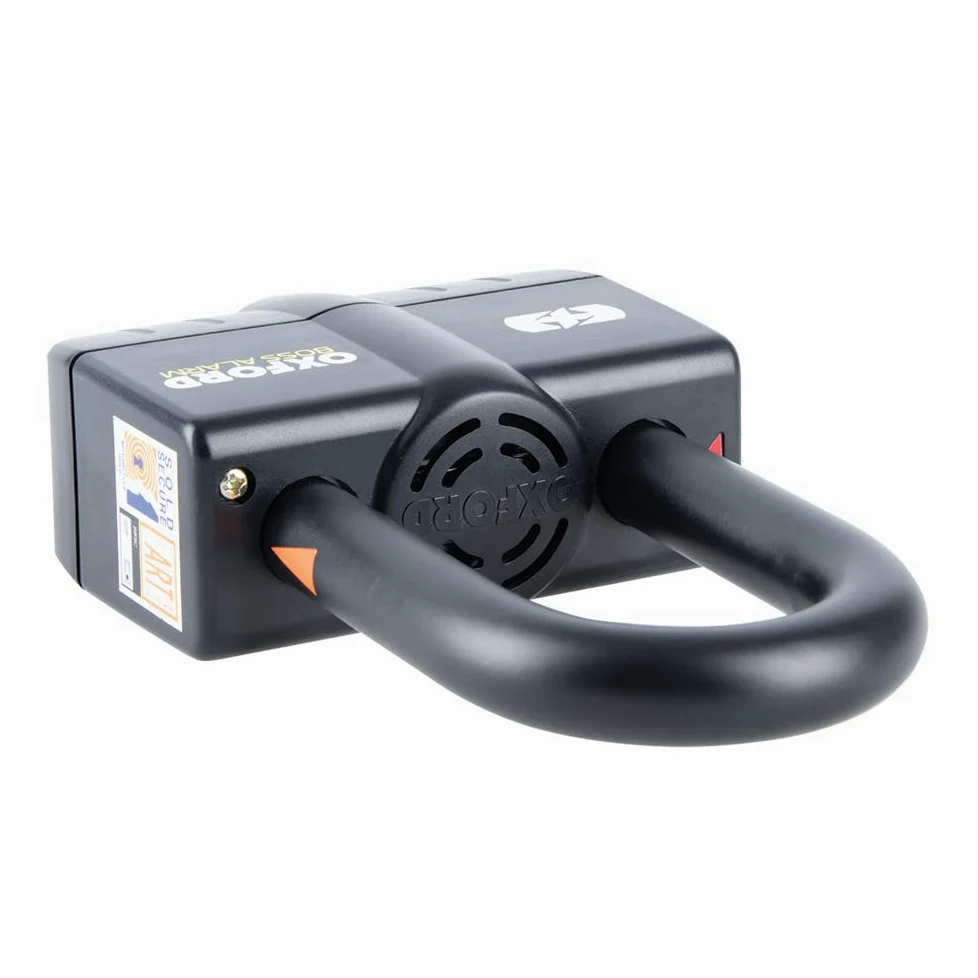 Oxford Boss Alarm Kłódka tarczowa motocyklowa, czarna, 16 mm