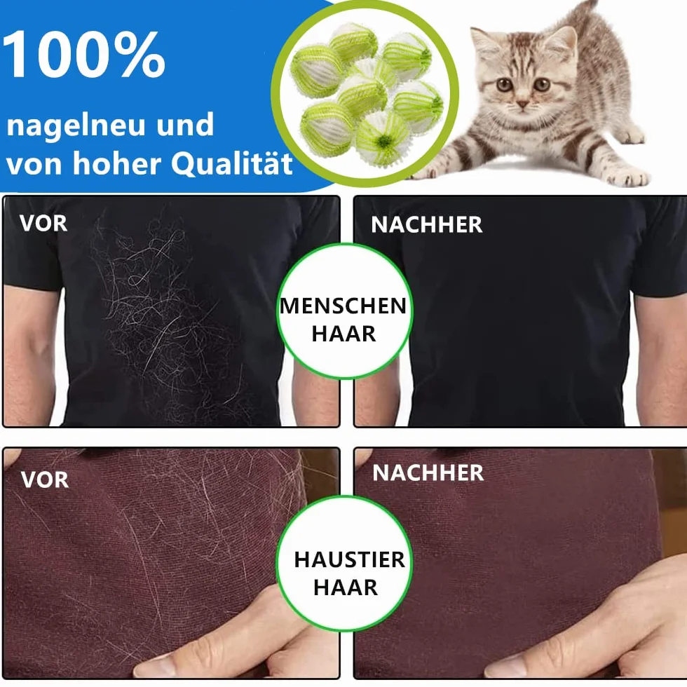 12 sztuk wielokrotnego użytku, do usuwania sierści zwierząt domowych, piłeczki do pralki, piłki do mycia, sierści zwierząt, łapki włosów, dostawa z workiem filtrującym, różowe