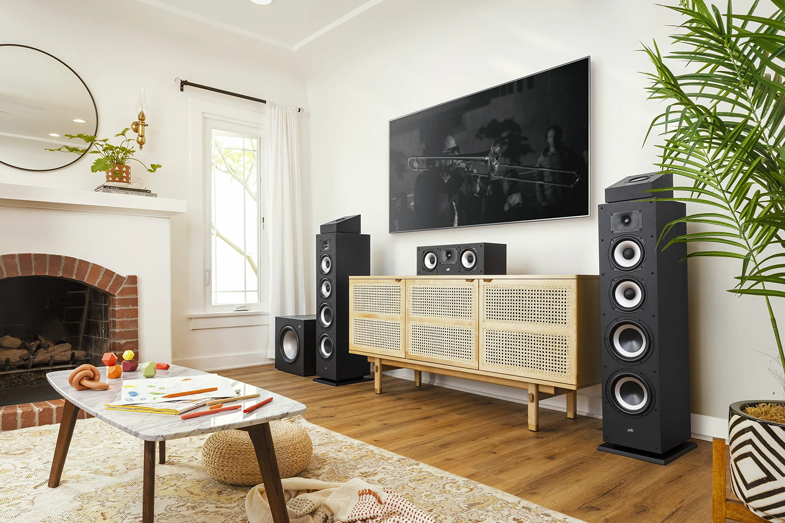Polk Audio MXT90BK Height głośnik upiringowy Dolby Atmos DTS:X DTS Virtual:X para Czarny