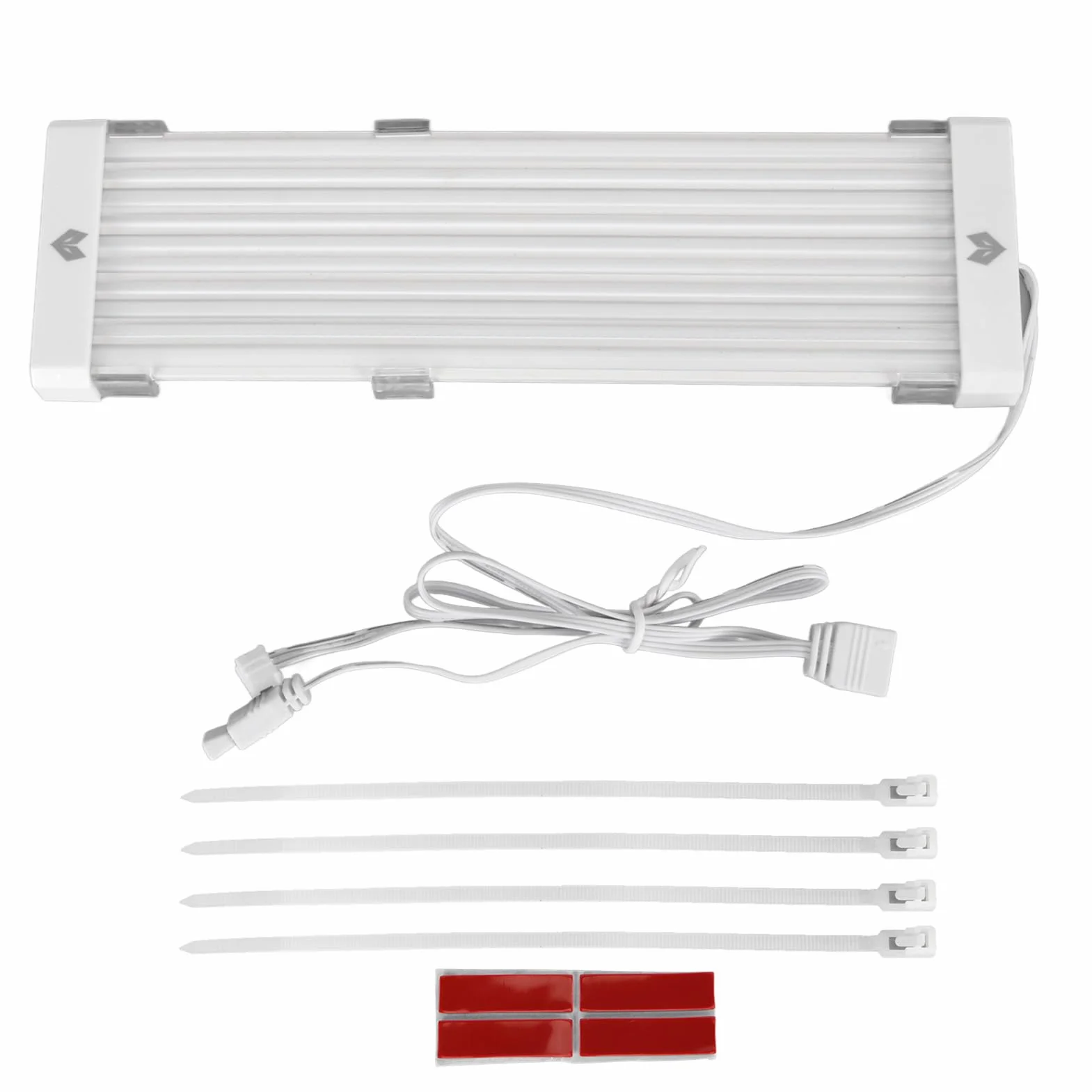 Kable Zasilacza RGB, 5V 3-pinowy Kabel Zasilający Płyty Głównej ARGB, Przedłużacz Zasilania RGB Zsynchronizowany Kabel Zasilacza do Złącza Płyty Głównej, Niestandardowa Biała